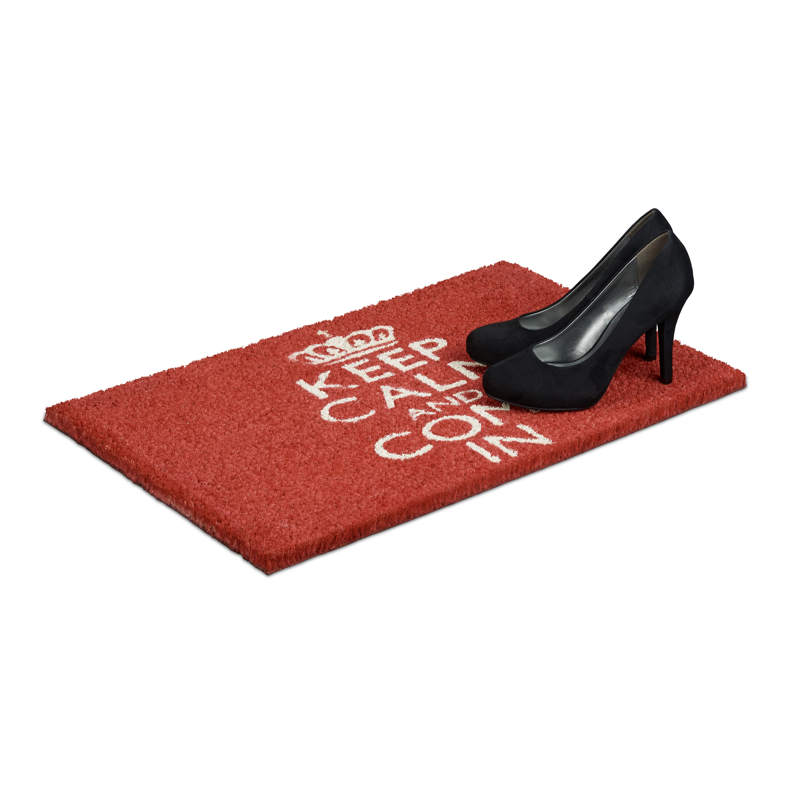 Relaxdays Kokos Fußmatte, 40x60 Cm – Bunter, Robuster Schmutzfänger Für Tür & Terrasse