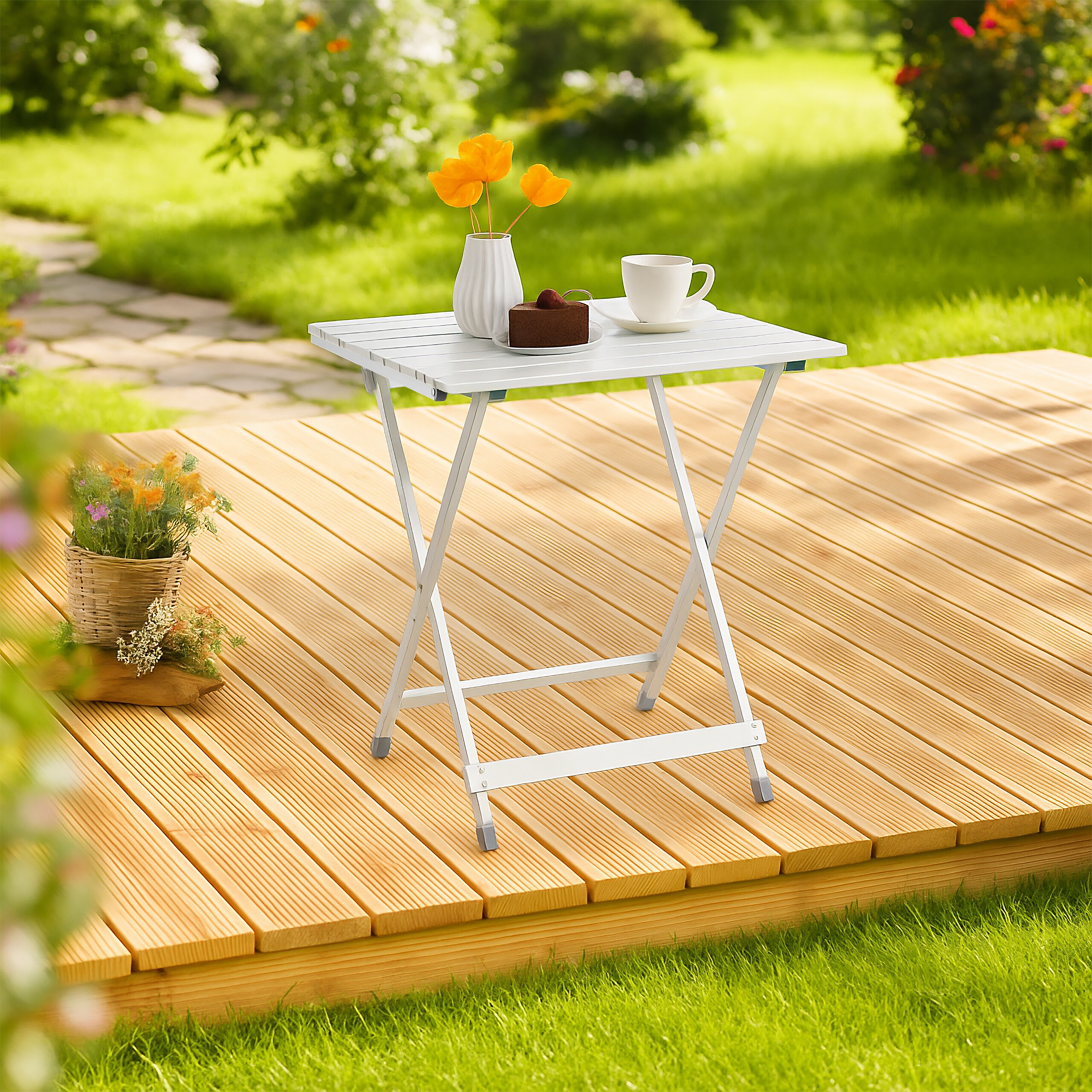 Klapptisch Beistelltisch Balkon Klapptisch Campingtisch Tisch Aluminium faltbar 4052025182489| eBay