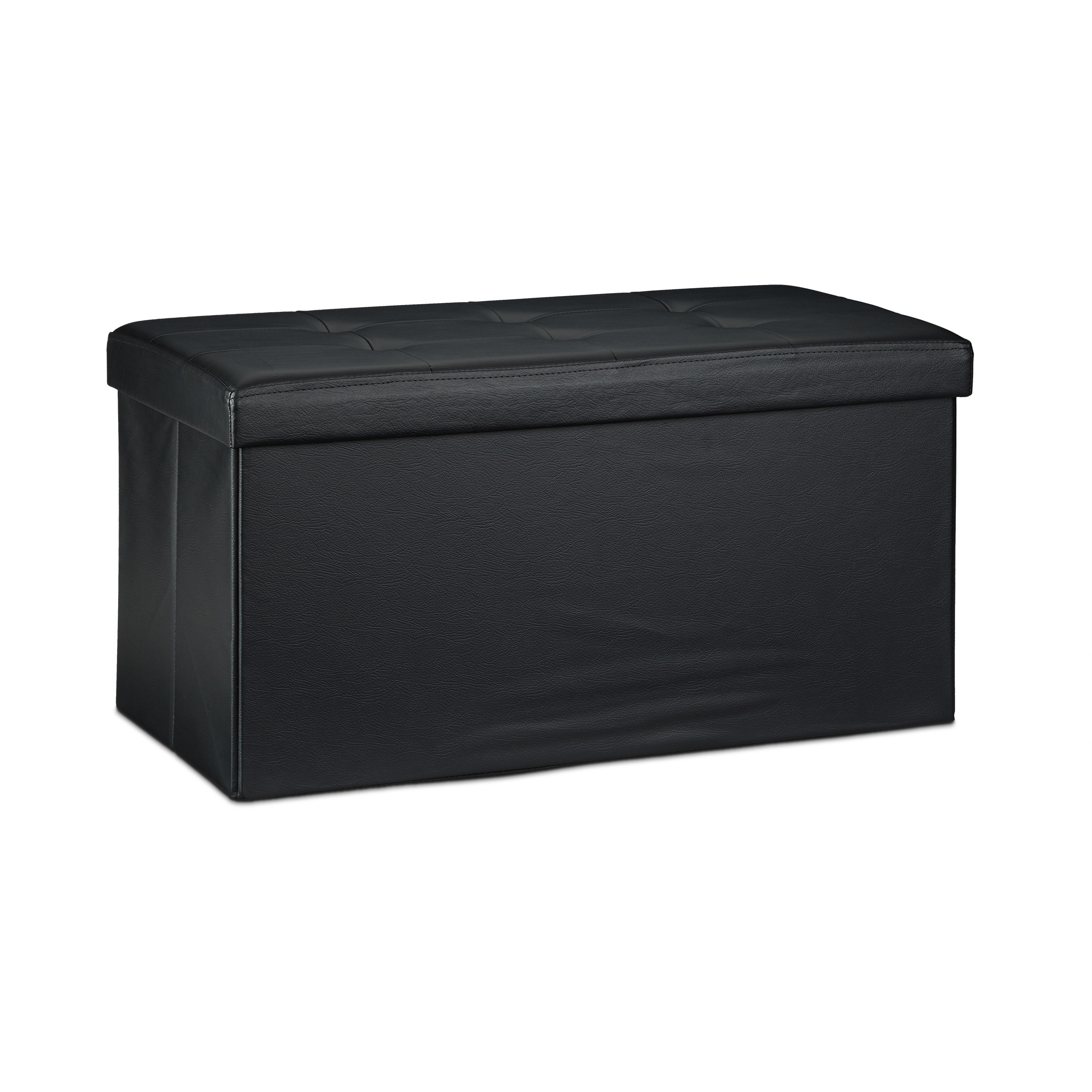 Banco asiento plegable Taburete de almacenamiento Puff tapizado 85 litros - Imagen 76 de 77