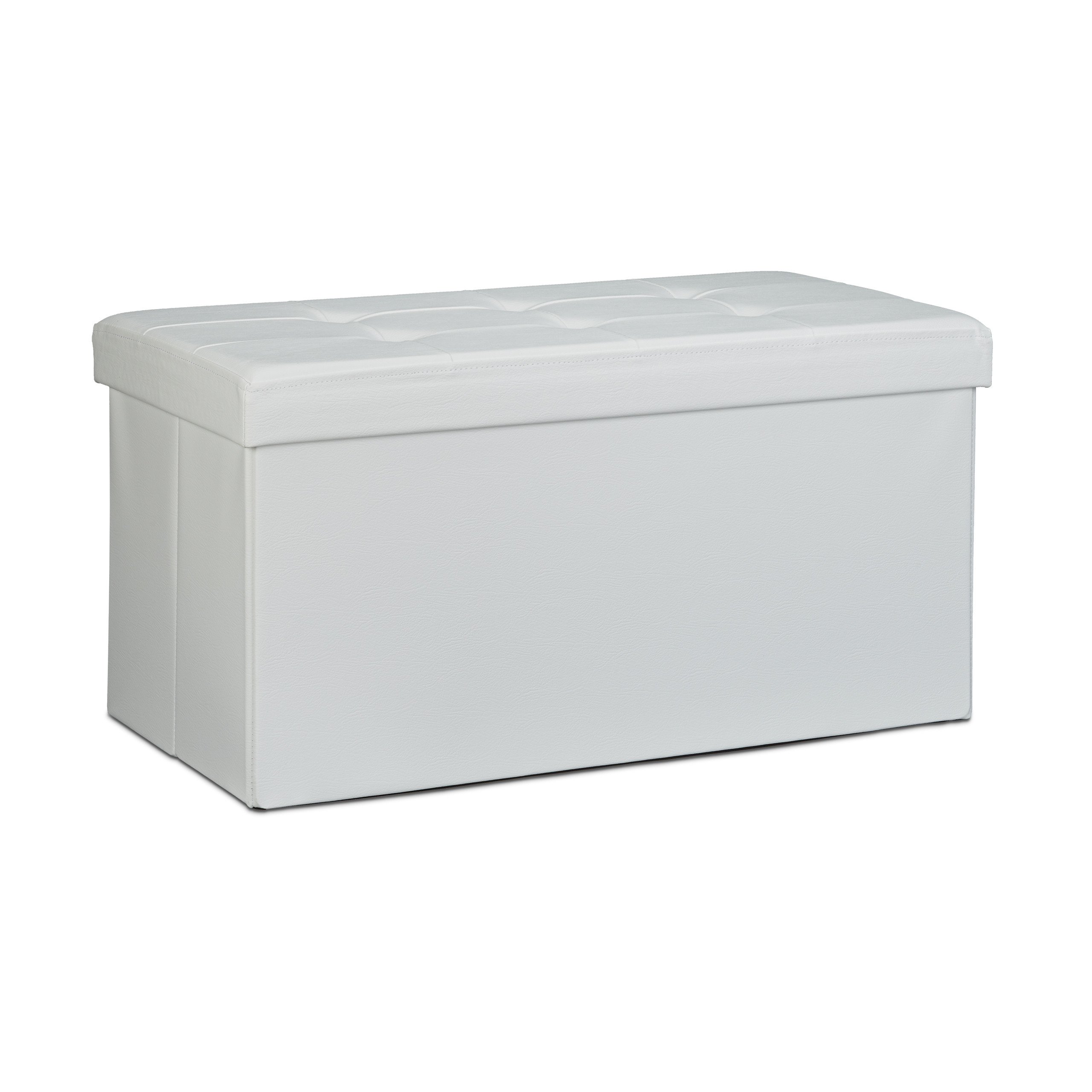 Banco asiento plegable Taburete de almacenamiento Puff tapizado 85 litros - Imagen 66 de 77