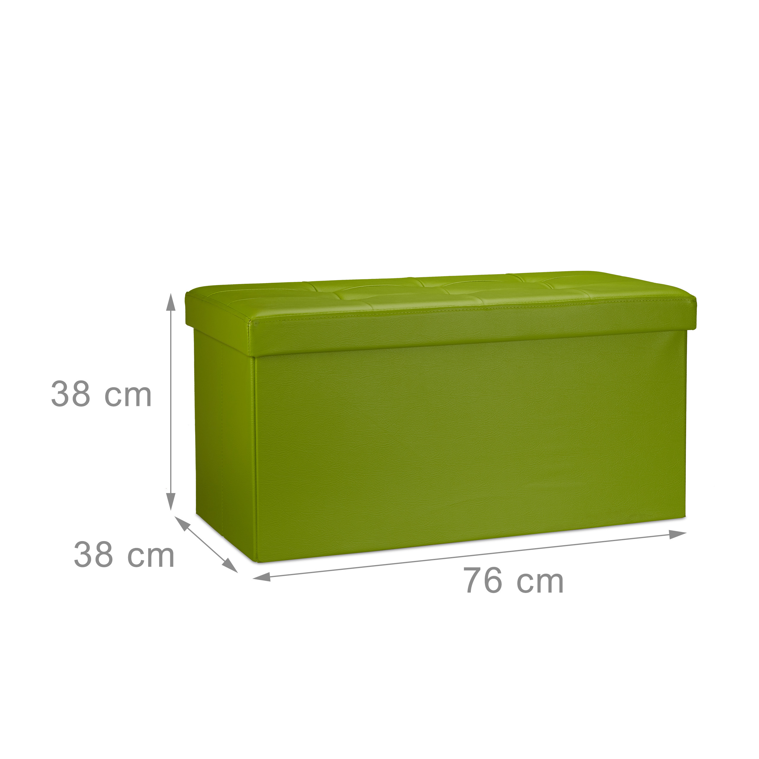 Banco asiento plegable Taburete de almacenamiento Puff tapizado 85 litros - Imagen 51 de 77