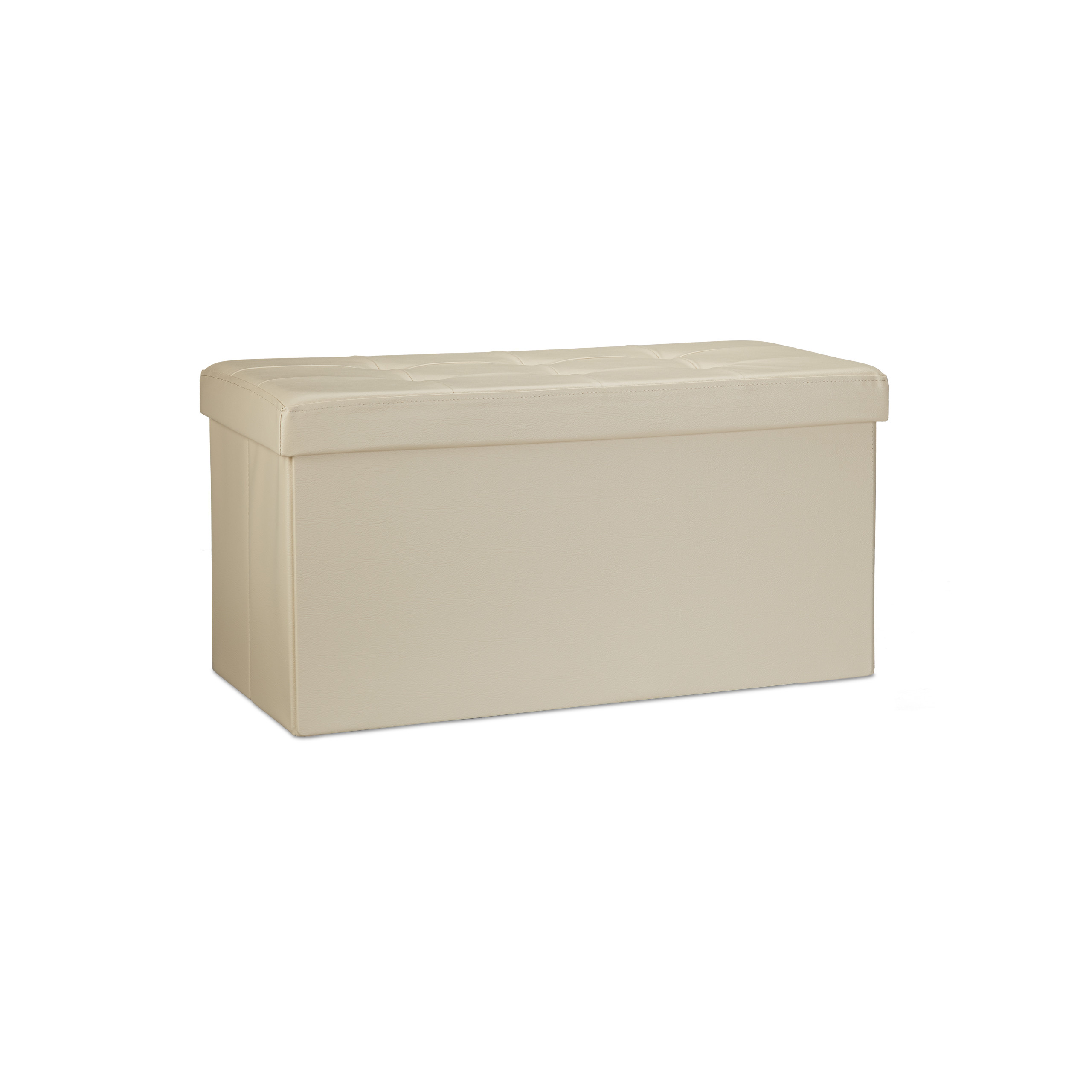 Banco asiento plegable Taburete de almacenamiento Puff tapizado 85 litros - Imagen 26 de 77