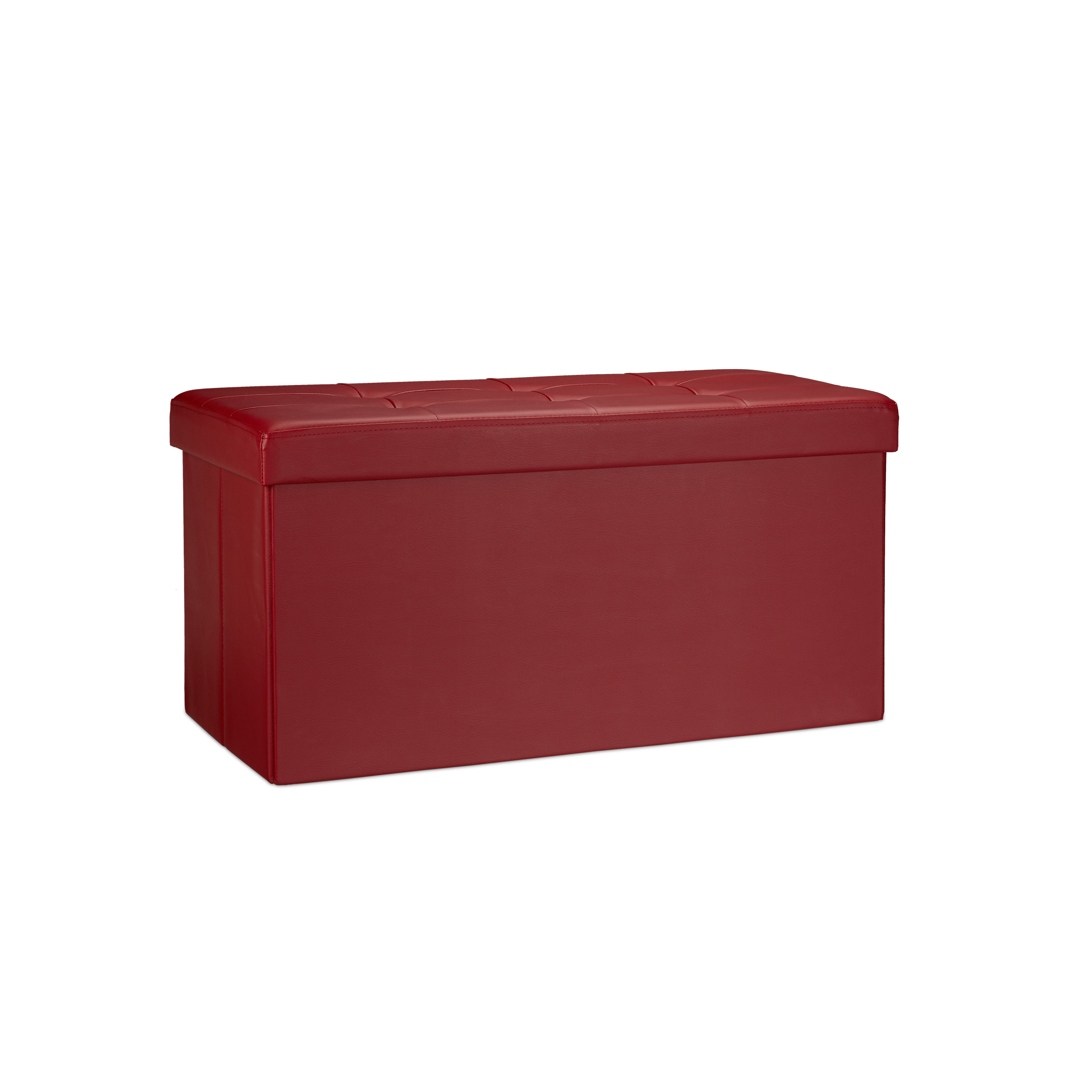 Banco asiento plegable Taburete de almacenamiento Puff tapizado 85 litros - Imagen 16 de 77