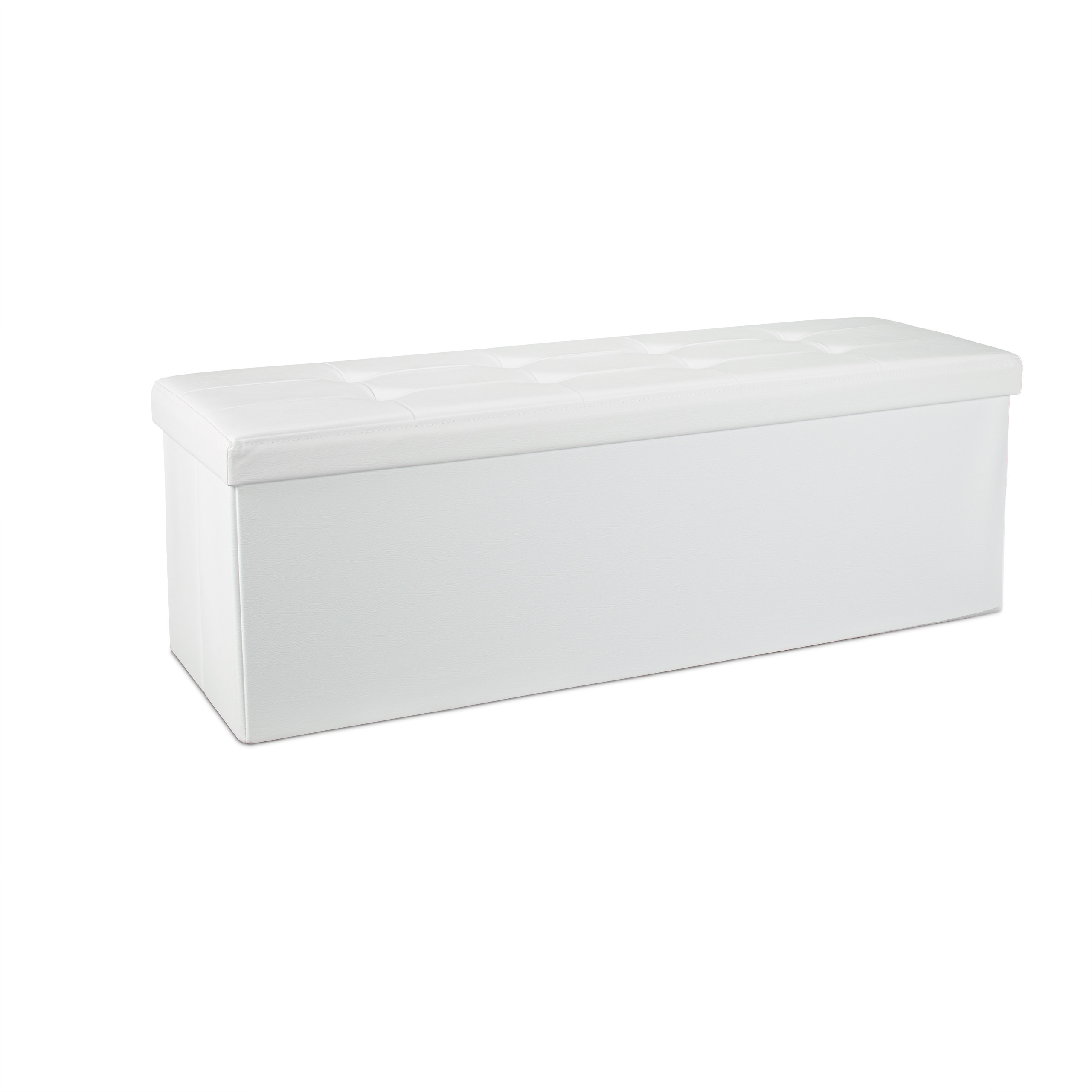 Banco plegable puff elegante 140 L 300 kg banco de almacenamiento puff plegable - Imagen 60 de 69