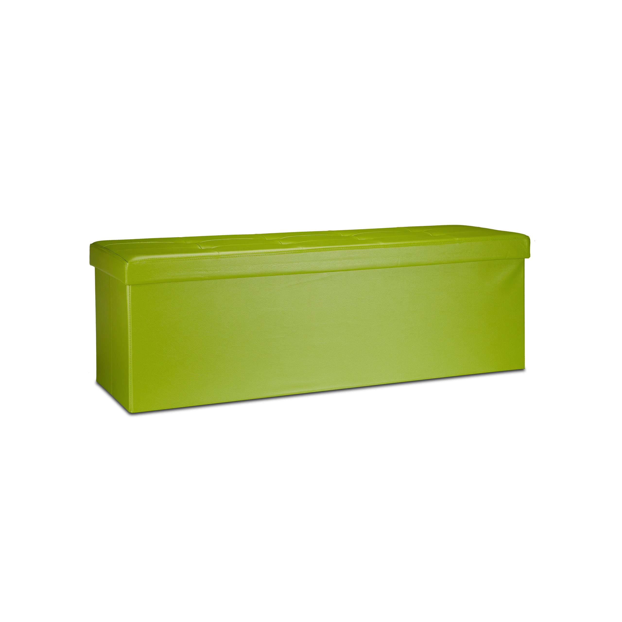 Banco plegable puff elegante 140 L 300 kg banco de almacenamiento puff plegable - Imagen 40 de 69