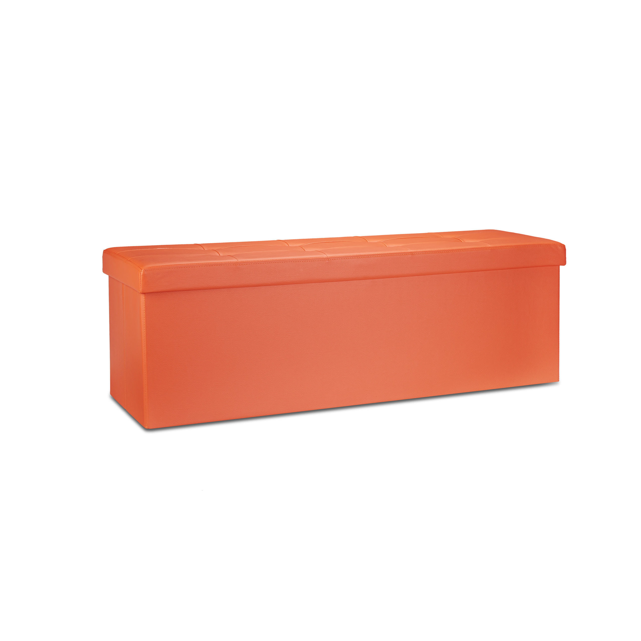 Banco plegable puff elegante 140 L 300 kg banco de almacenamiento puff plegable - Imagen 32 de 69