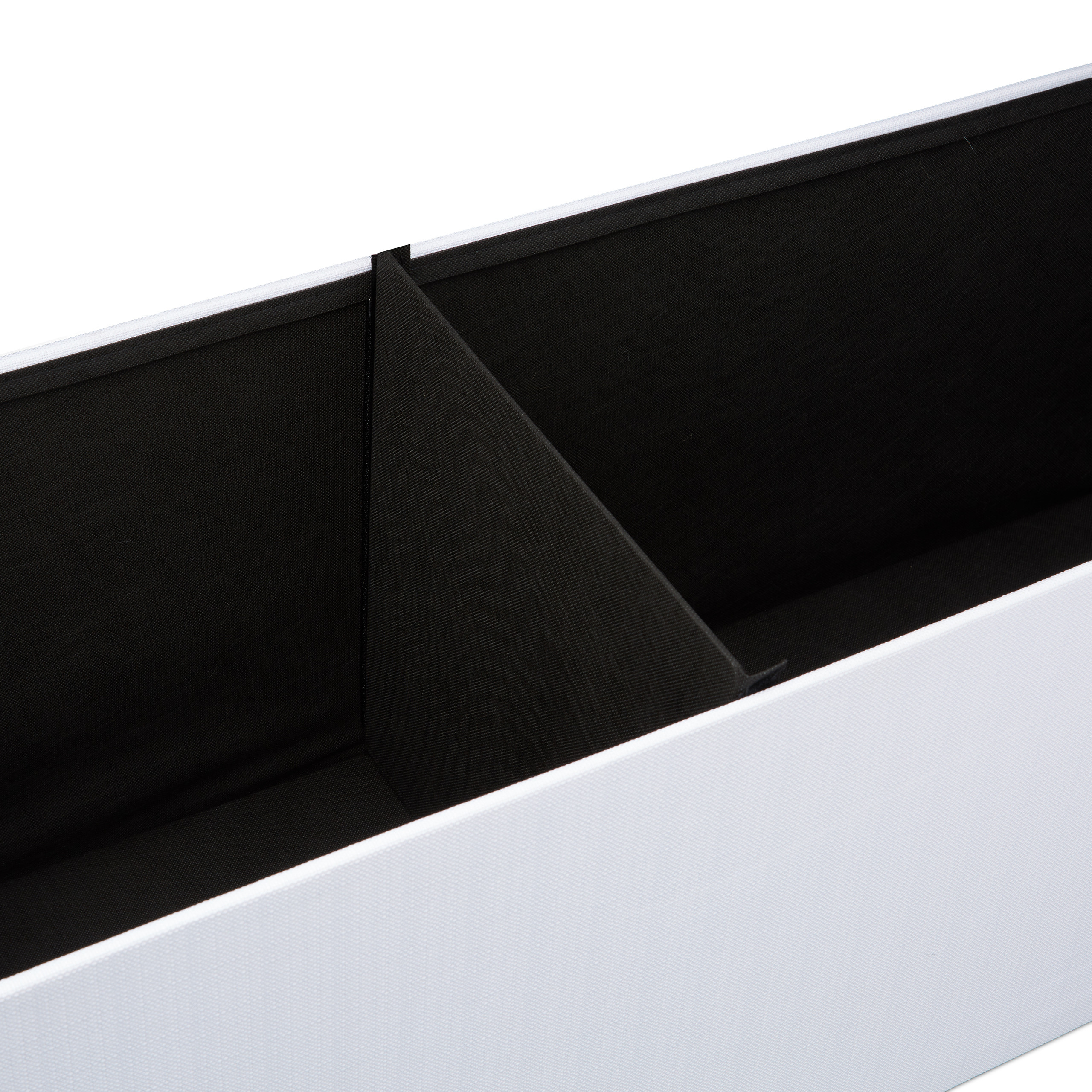 Baul almacenamiento puff decorativo arcón infantil 140 L baúl plegable acolchado - Imagen 57 de 59