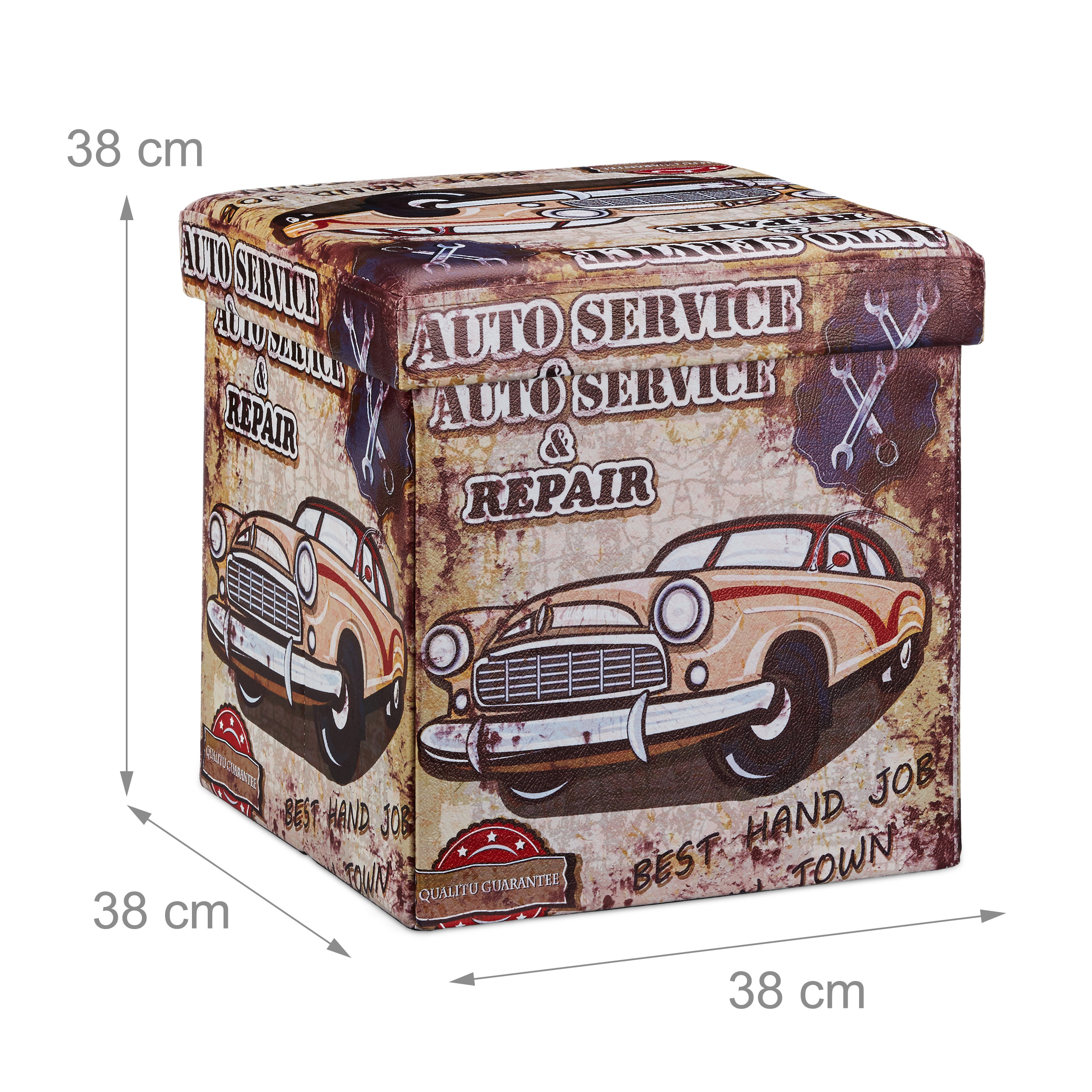Taburete plegable baúl Banco de almacenamiento 40 L 2,5 Kg Taburete baúl - Imagen 45 de 92