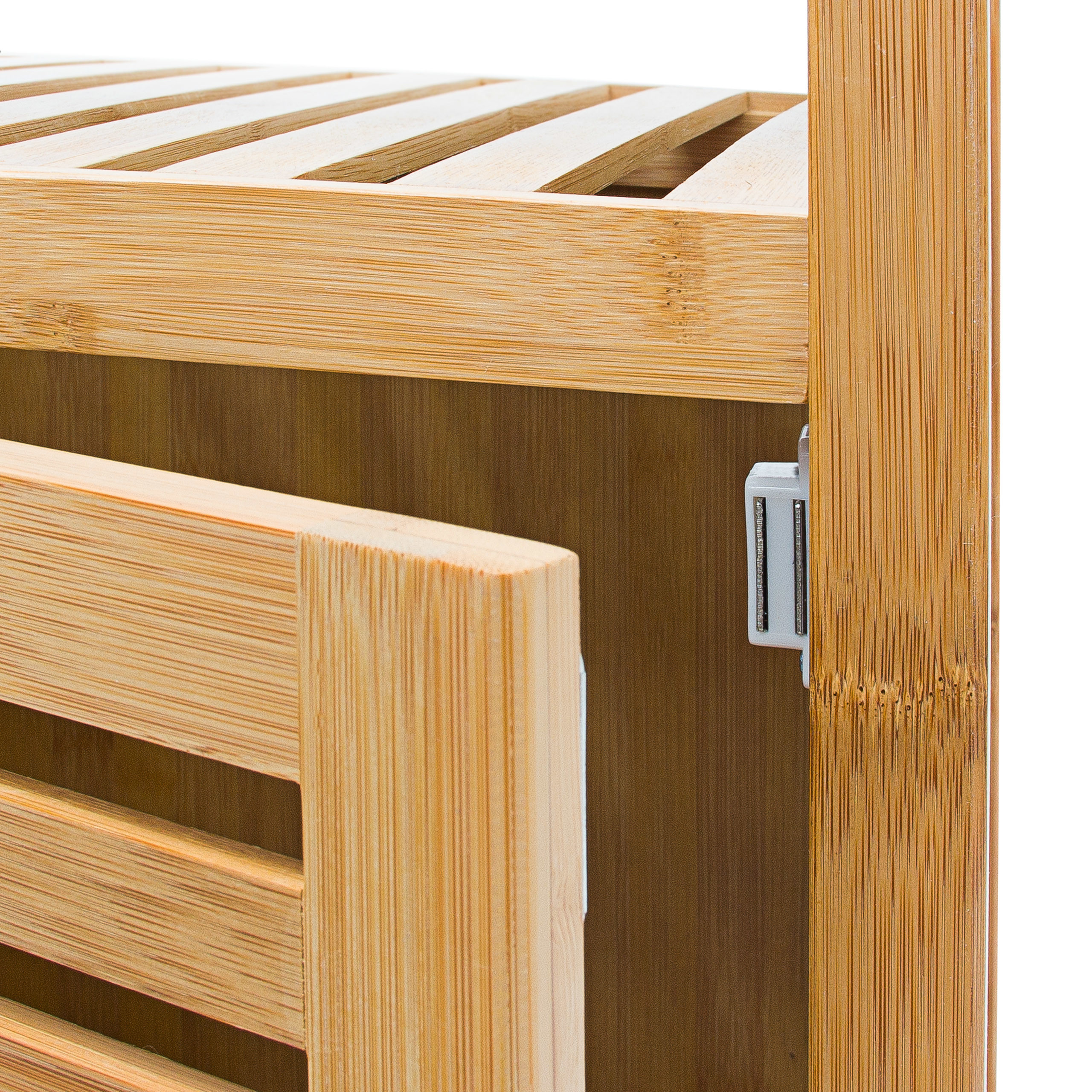 Estantería baño librería escandinava resistente fácil montaje Mueble de baño - Imagen 8 de 24