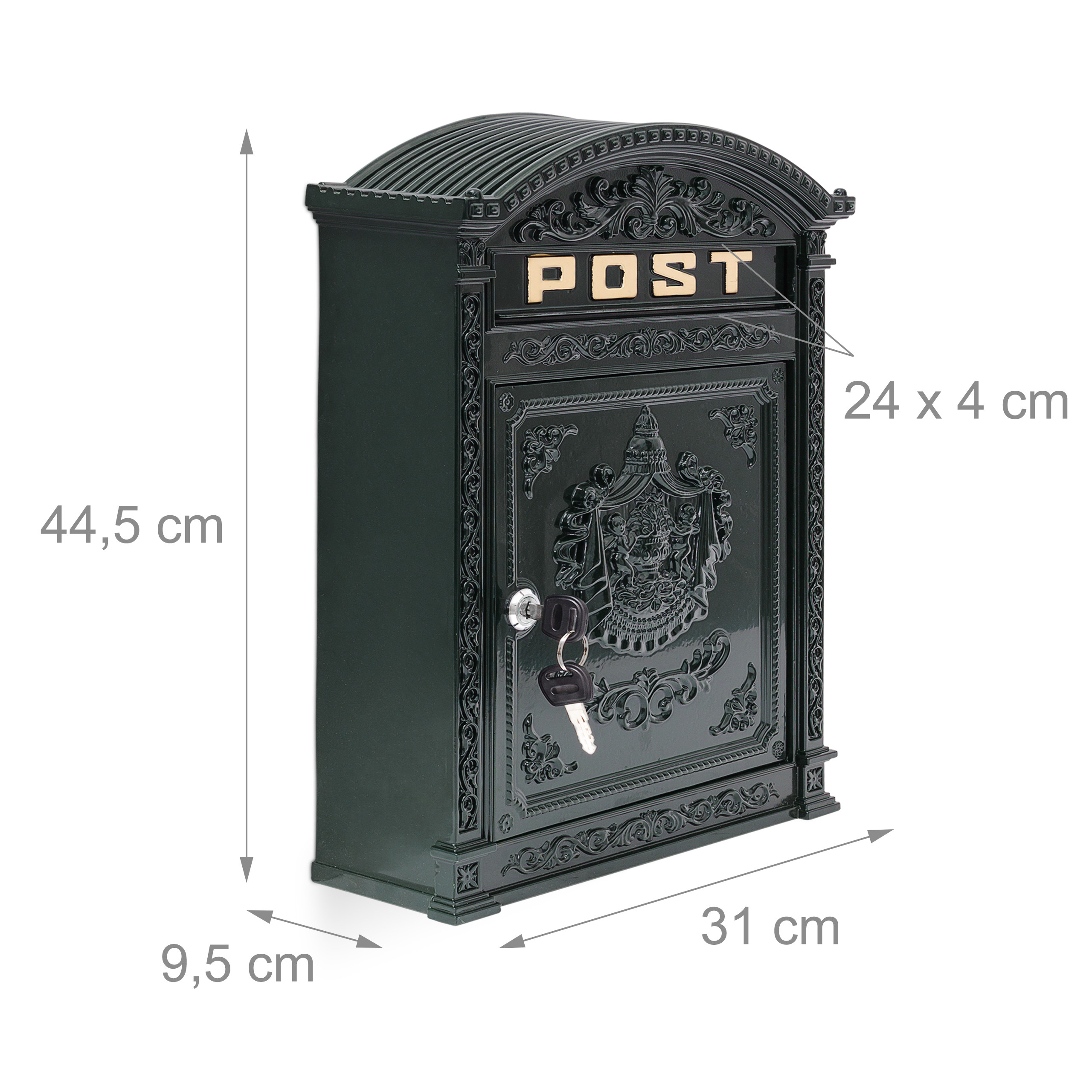 Buzón exterior ligero resistente buzón vintage buzón rústico buzón de pared - Imagen 8 de 36