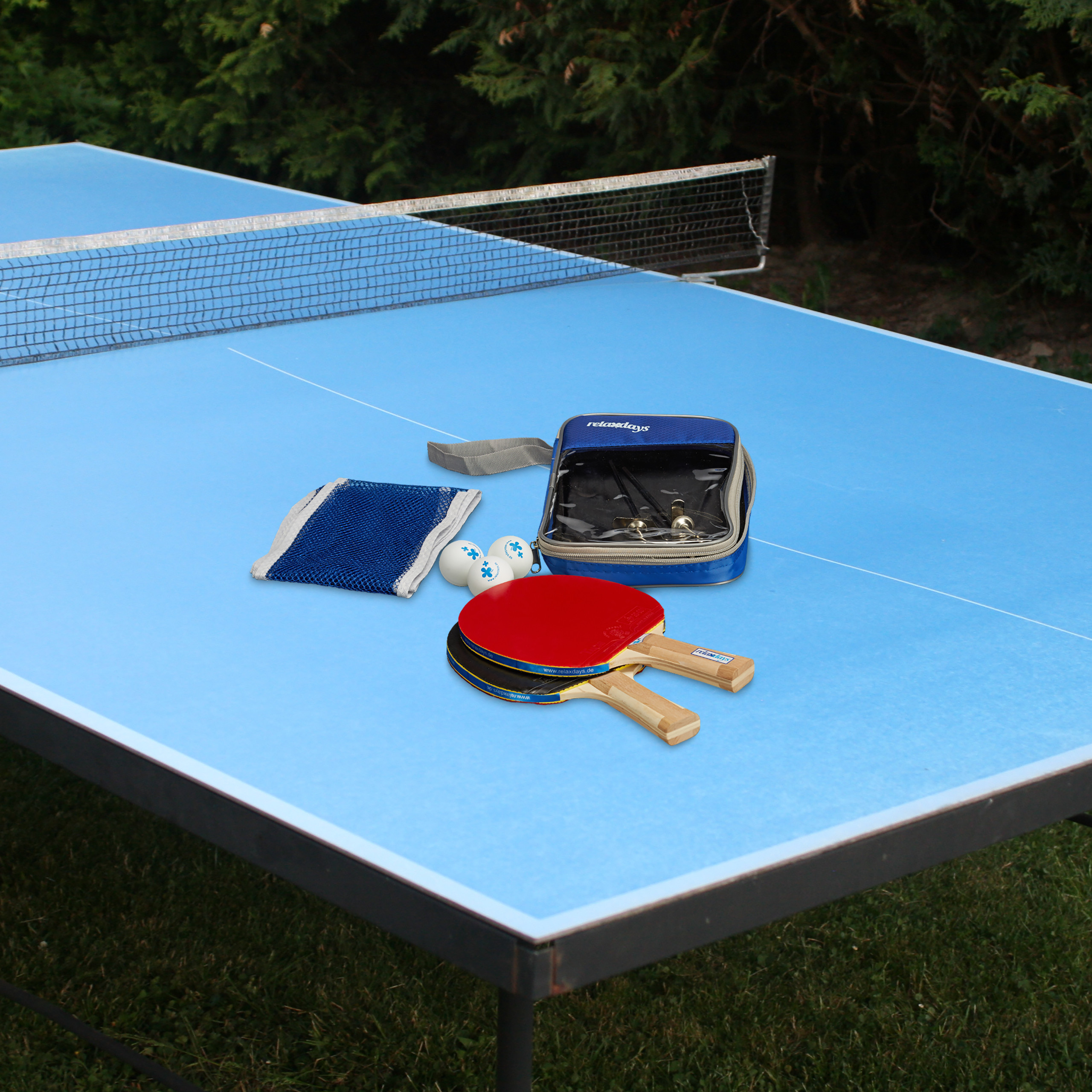 Coffret Vintage Ping-Pong – Raquettes, Balles, Filet Et Supports