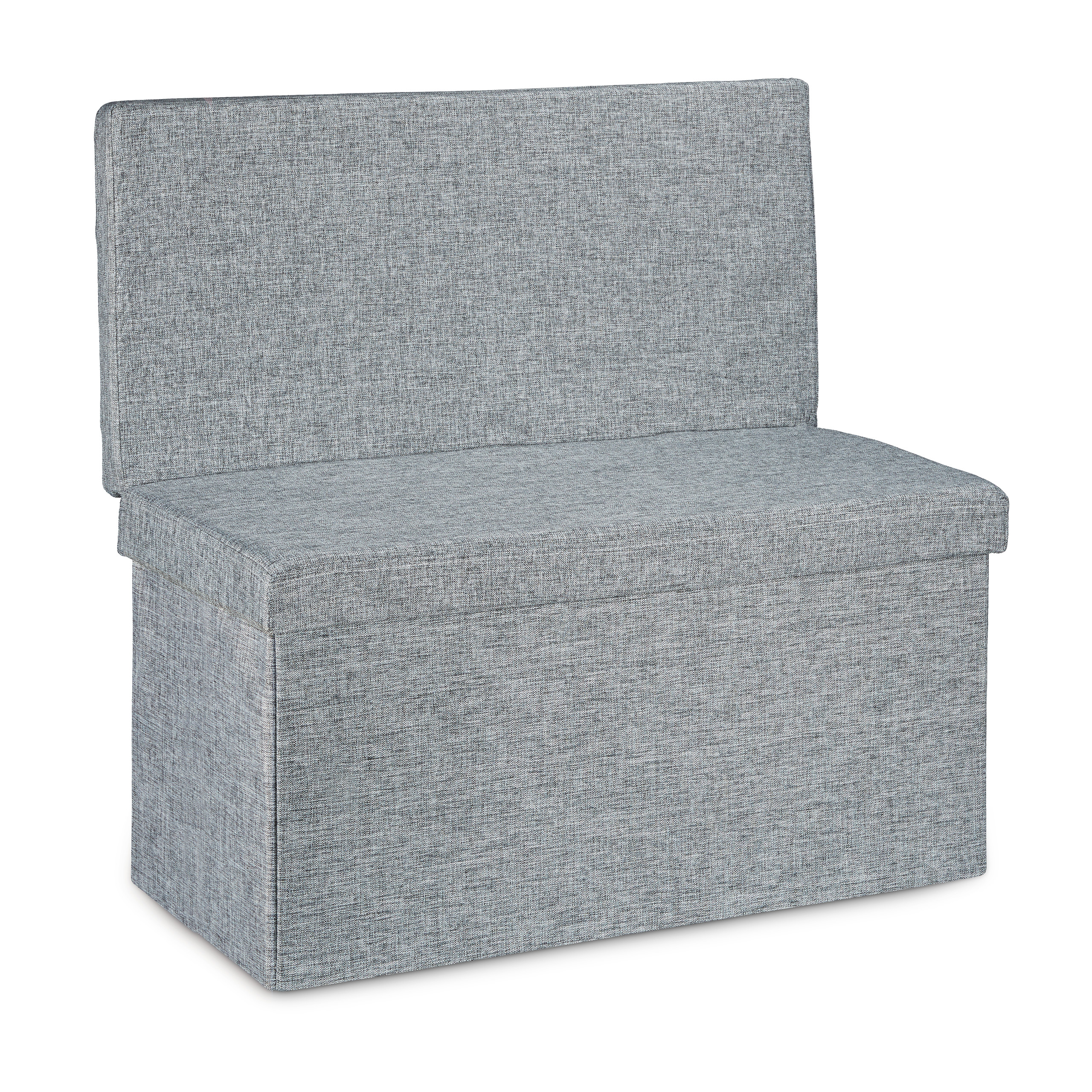 Baul almacenamiento taburete plegable puff organizador 77 L 9 kg ligero - Imagen 12 de 24