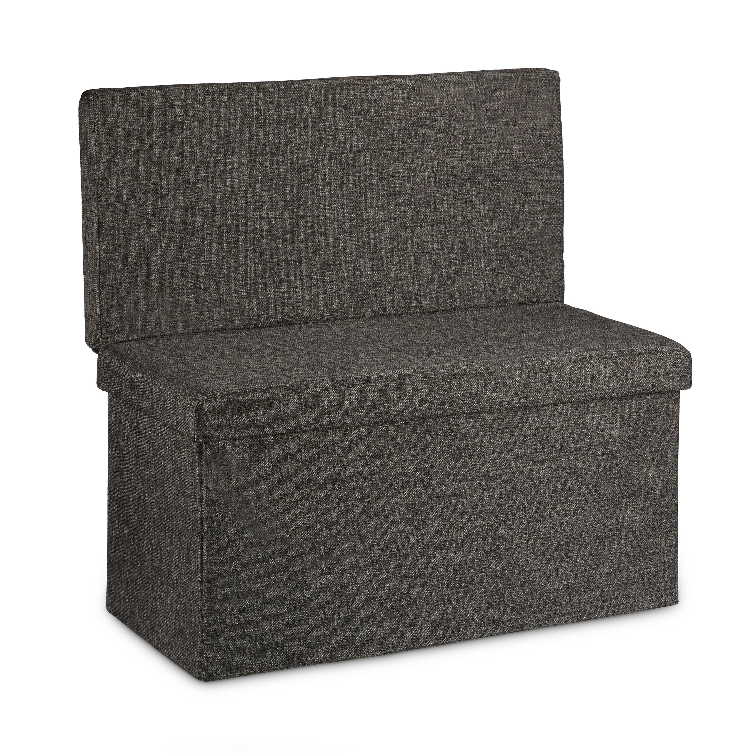 Baul almacenamiento taburete plegable puff organizador 77 L 9 kg ligero - Imagen 23 de 24