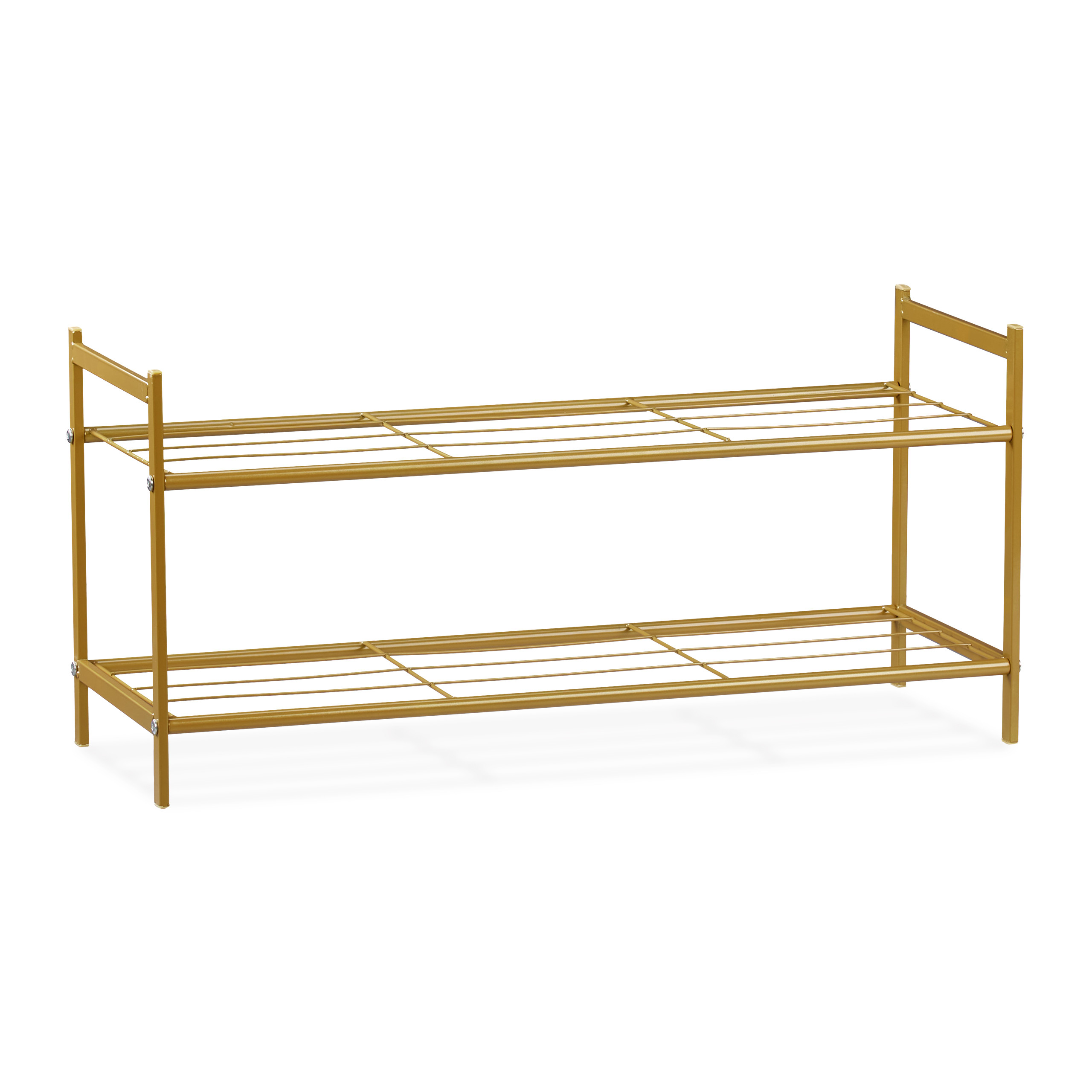 Zapatero metalico estante para calzado ligero 2 niveles zapatero organizador - Imagen 21 de 45