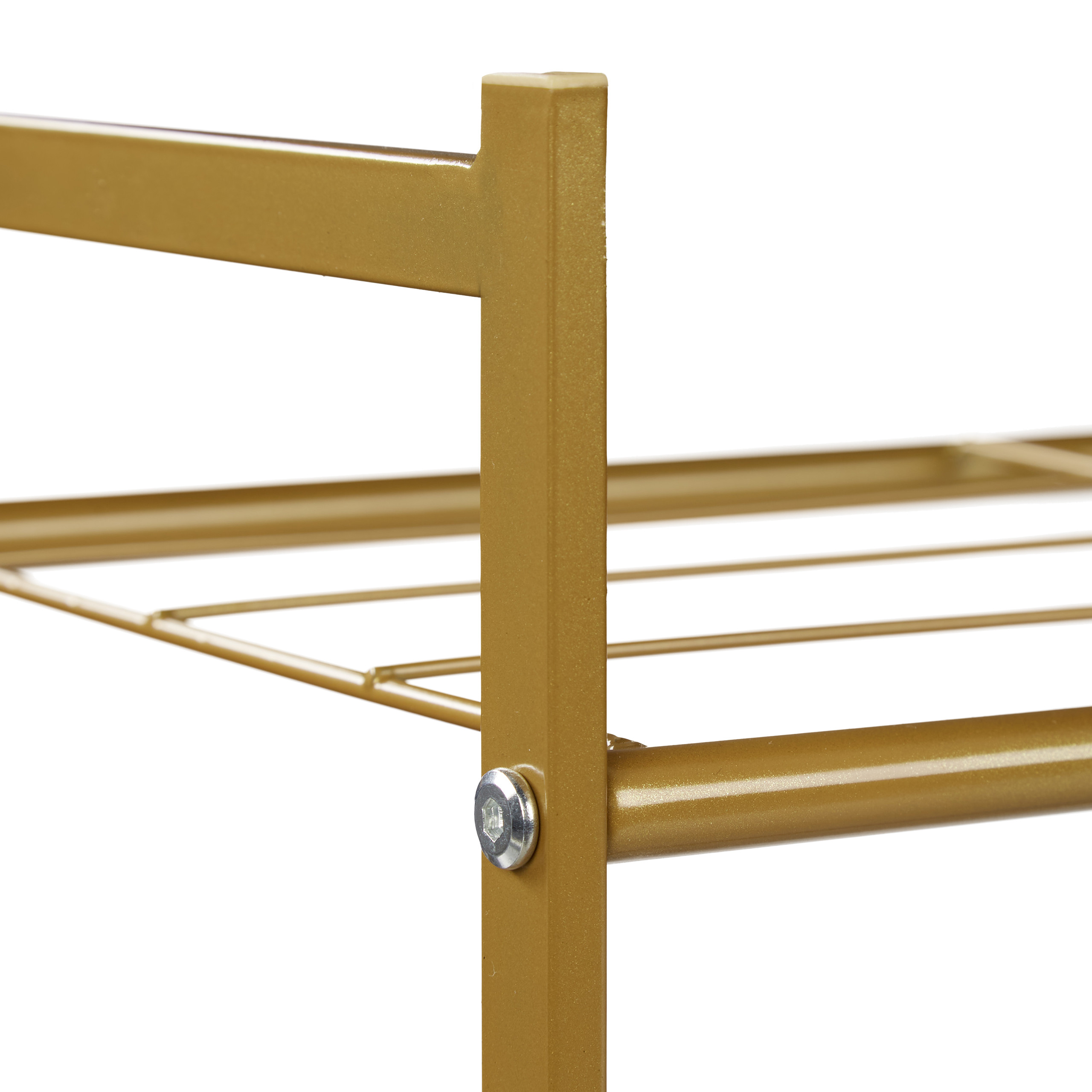 Zapatero metalico estante para calzado ligero 2 niveles zapatero organizador - Imagen 19 de 45