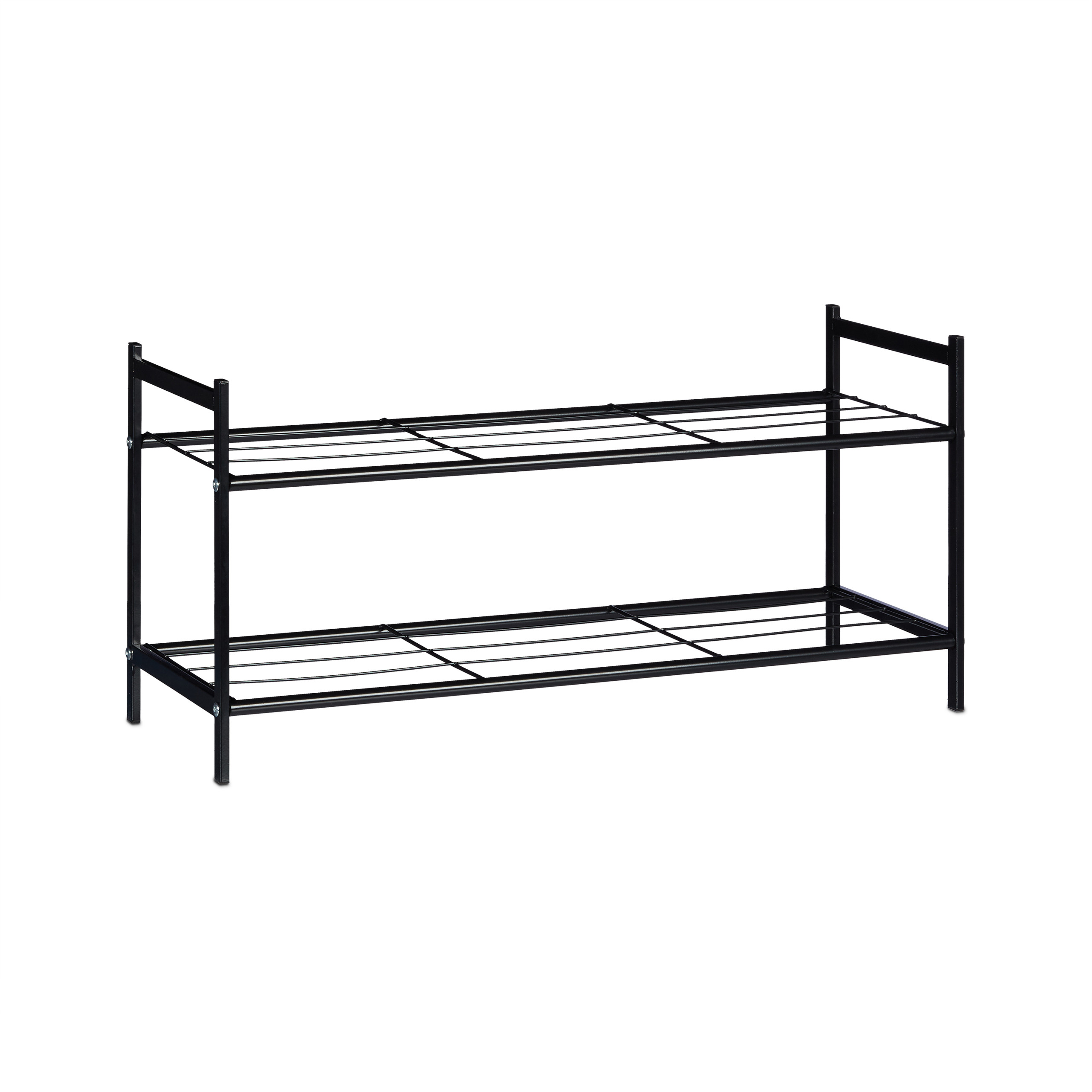 Zapatero metalico estante para calzado ligero 2 niveles zapatero organizador - Imagen 45 de 45