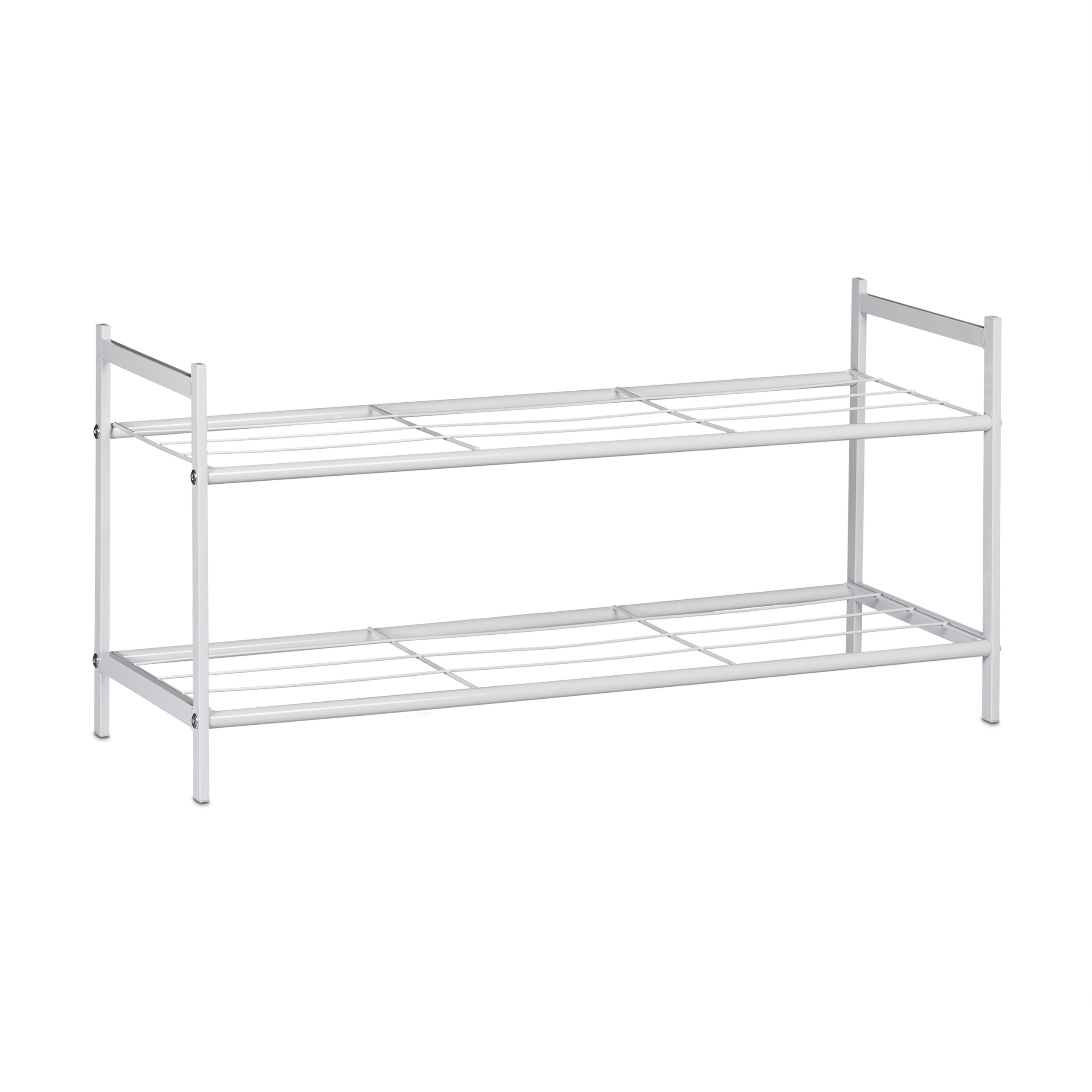 Zapatero metalico estante para calzado ligero 2 niveles zapatero organizador - Imagen 37 de 45