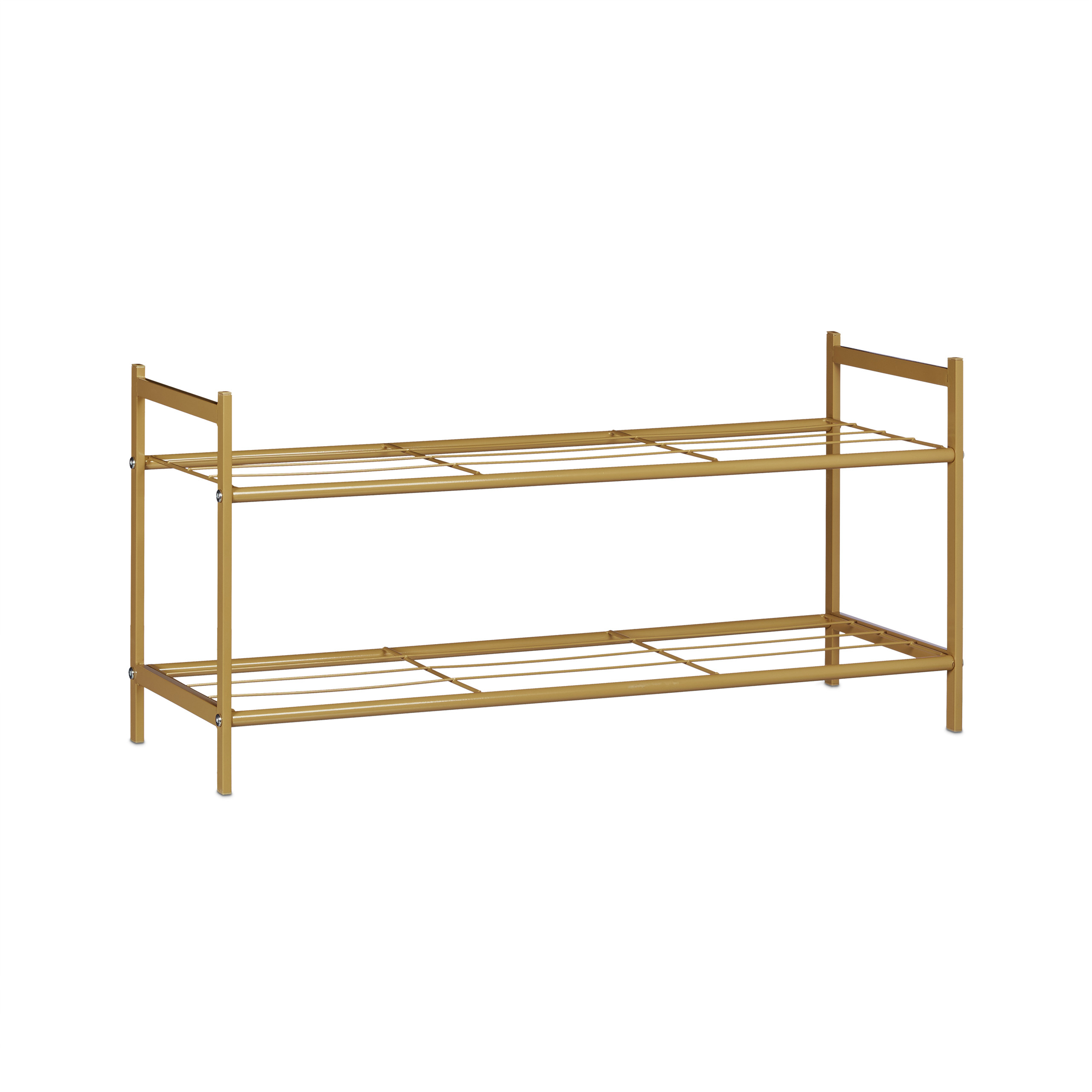 Zapatero metalico estante para calzado ligero 2 niveles zapatero organizador - Imagen 13 de 45