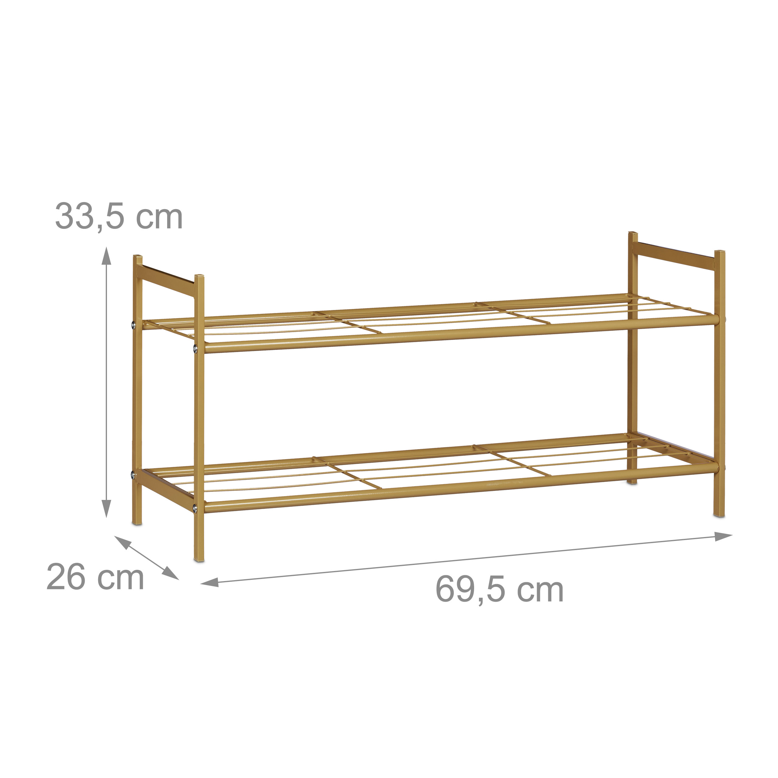Zapatero metalico estante para calzado ligero 2 niveles zapatero organizador - Imagen 9 de 45