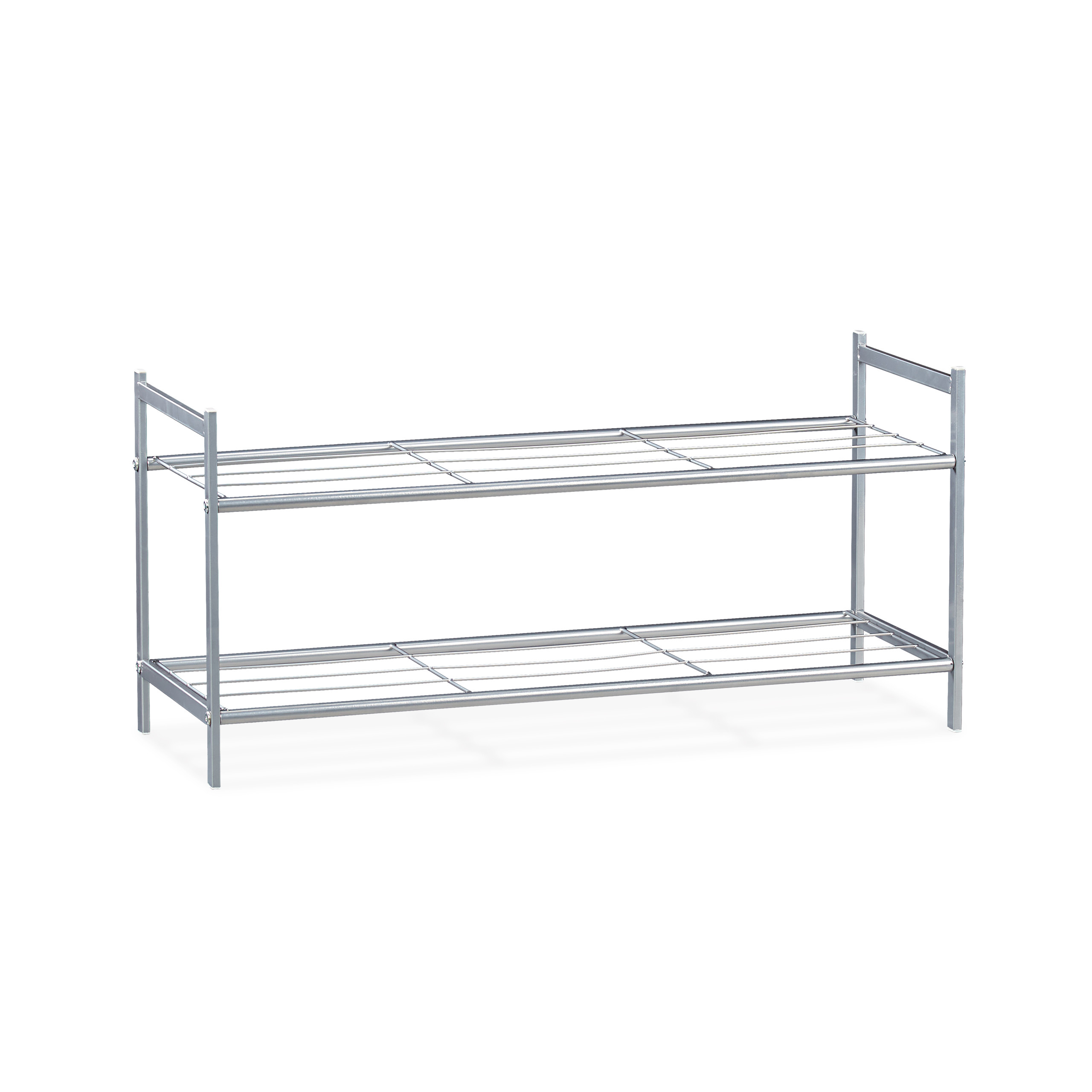 Zapatero metalico estante para calzado ligero 2 niveles zapatero organizador - Imagen 29 de 45