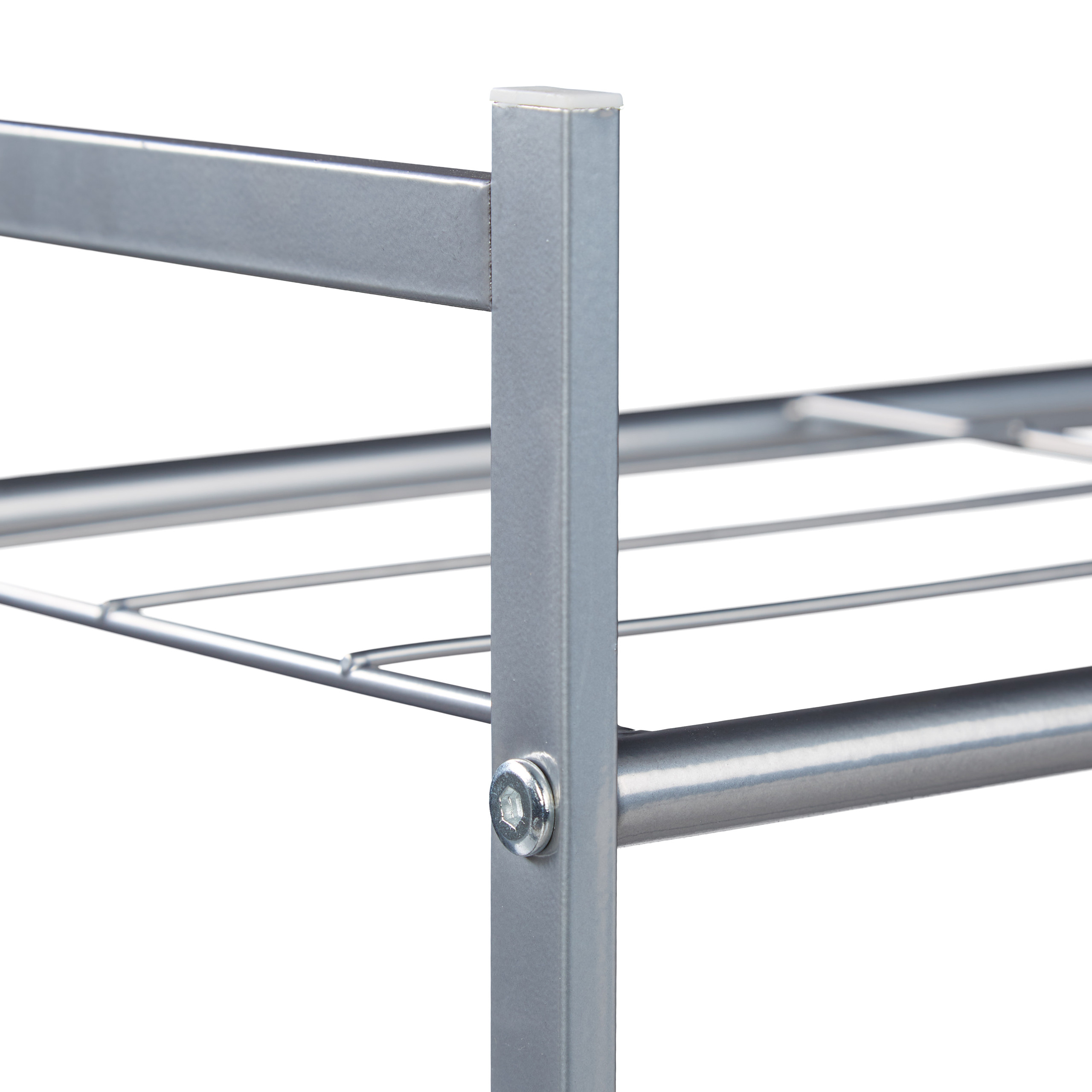 Zapatero metalico estante para calzado ligero 2 niveles zapatero organizador - Imagen 27 de 45