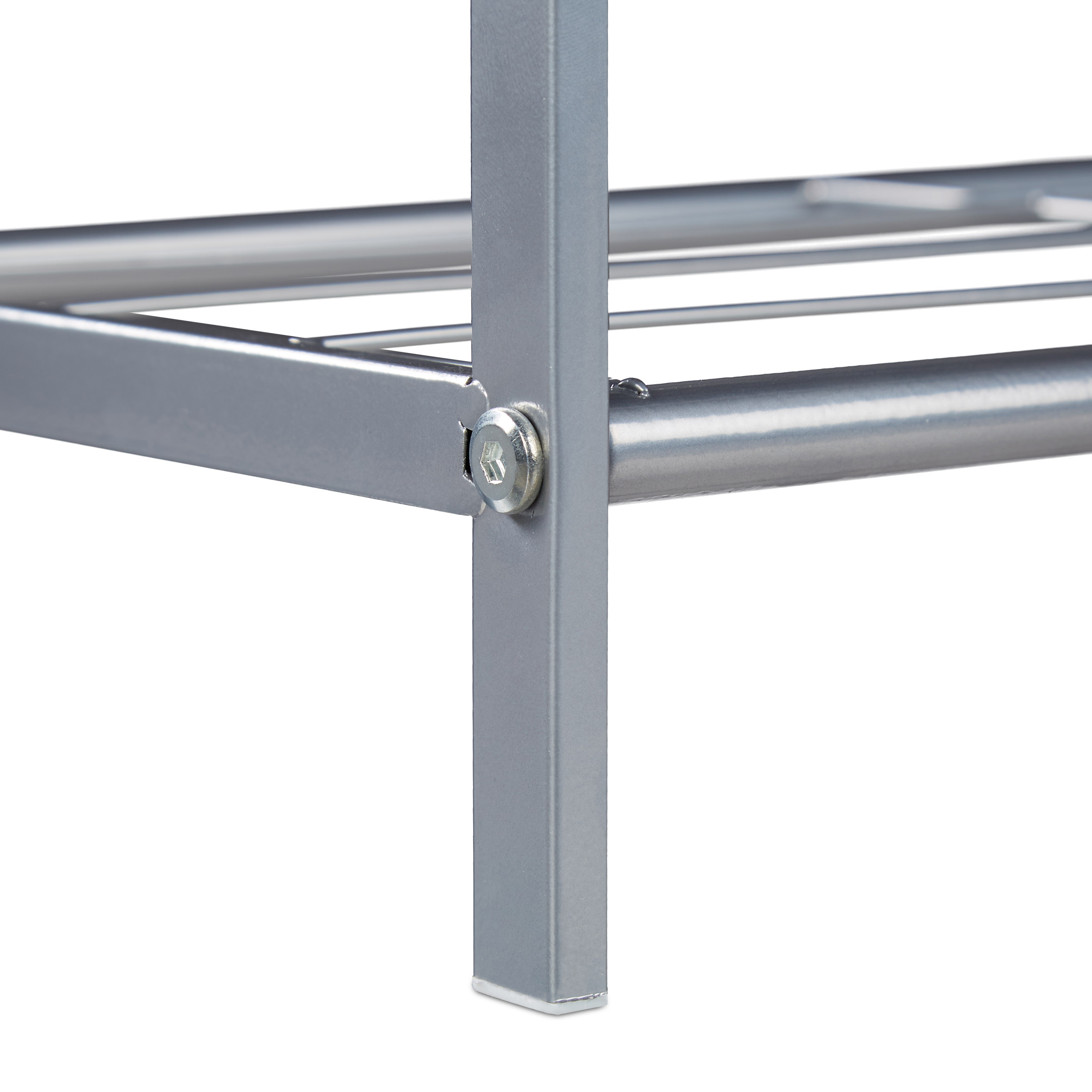 Zapatero metalico estante para calzado ligero 2 niveles zapatero organizador - Imagen 28 de 45