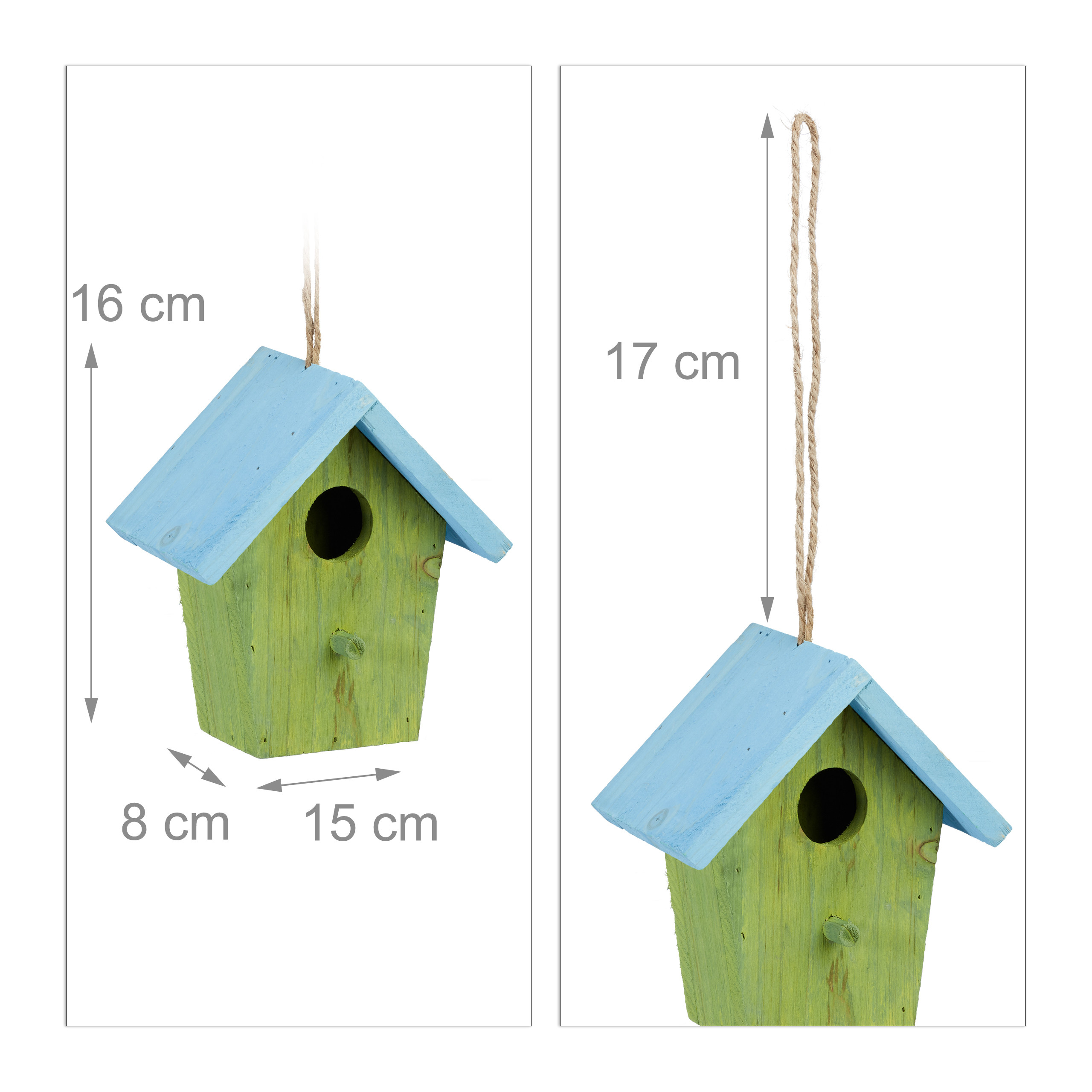 Deko Vogelhaus Vogelhäuschen Frühlingsdeko Deko-Nistkasten Mini-Vogelhaus