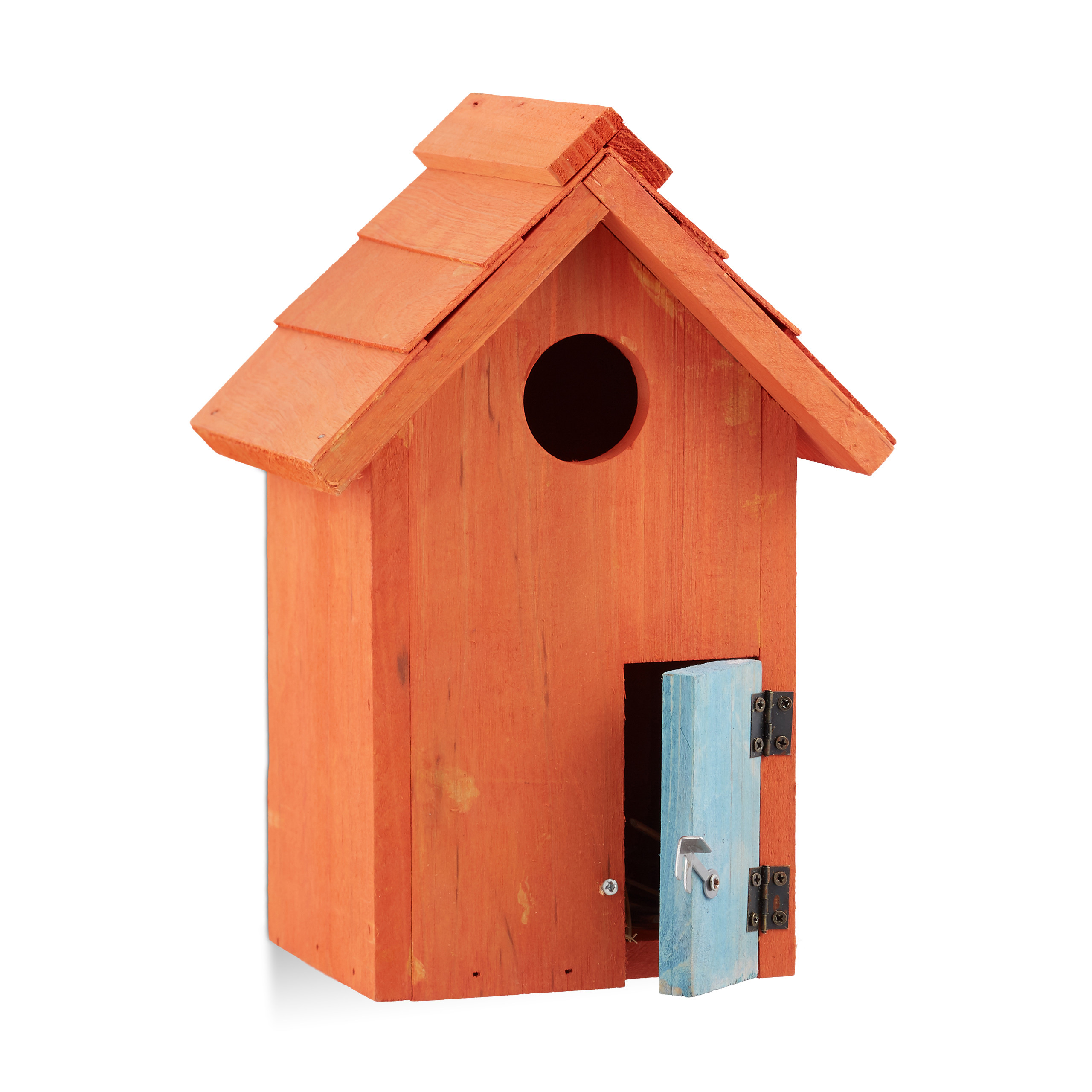 Nistkasten Vogelhäuschen aus Holz Brutkasten mit Tür Vogelhaus im Shabby-Look