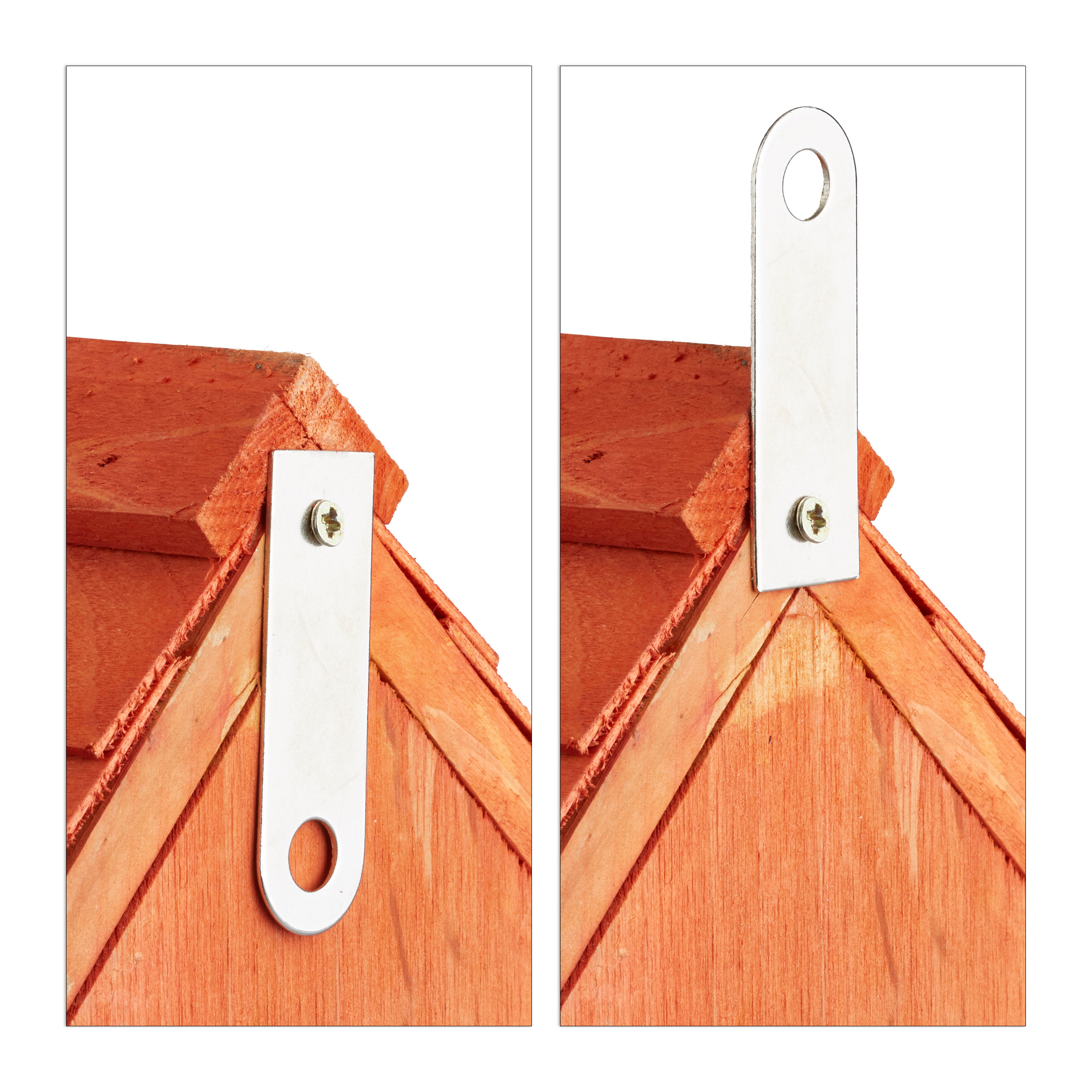 Nistkasten Vogelhäuschen aus Holz Brutkasten mit Tür Vogelhaus im Shabby-Look