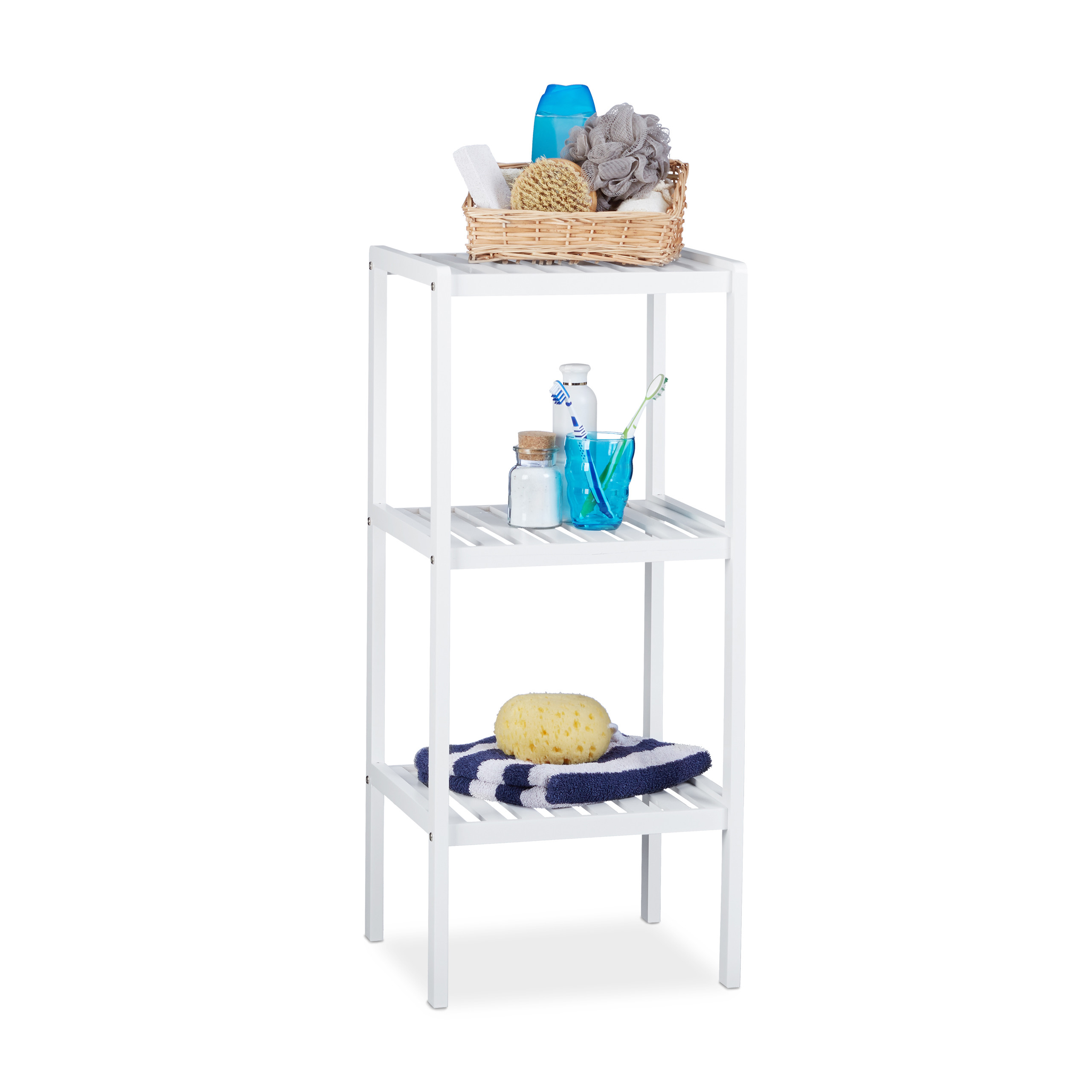 Bambus badregal Badezimmer Regal Kchenablage freistehend 3 Ablagen Bambus  Regal | eBay