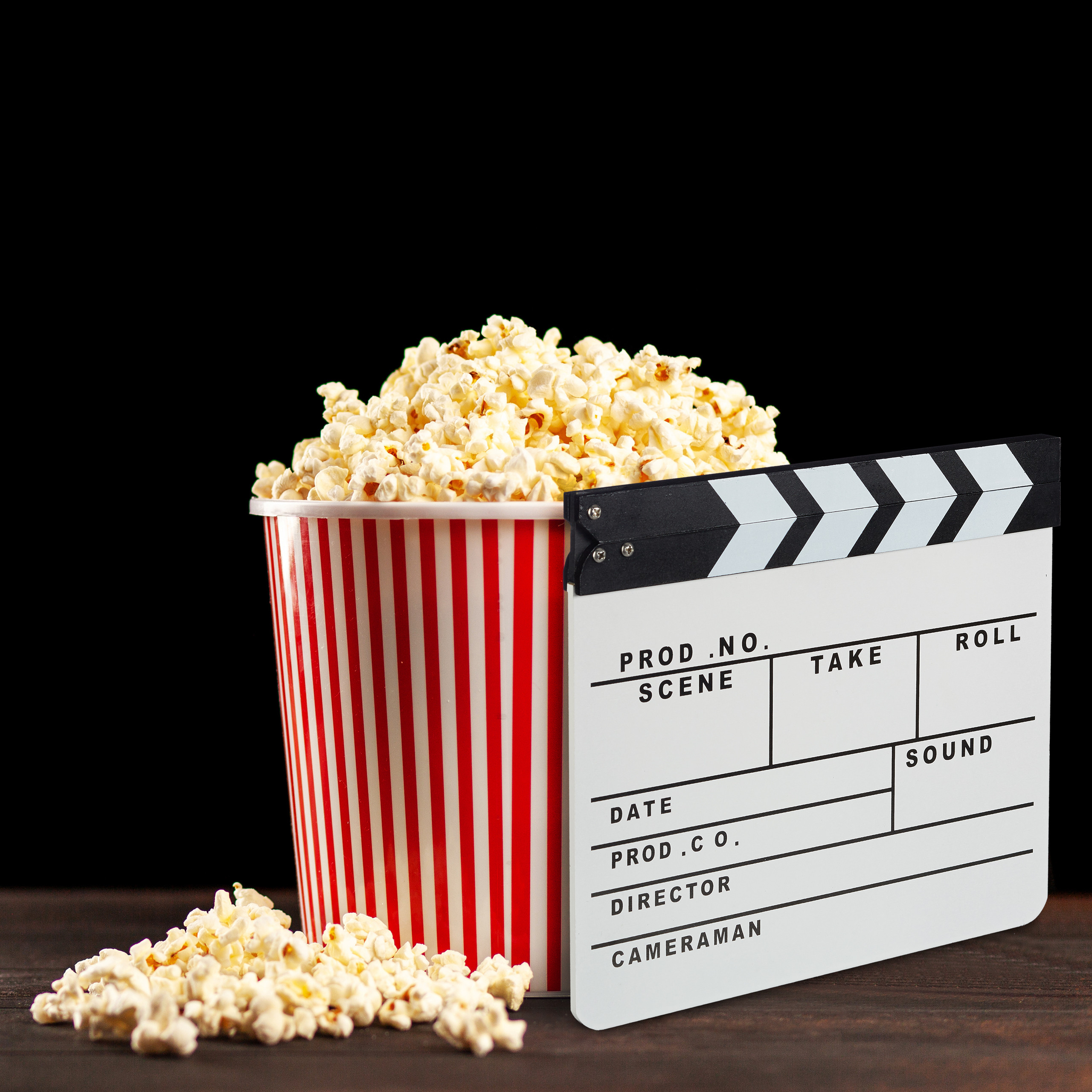 Ciak Cinematografico In Legno Per Film E Vlog – Con Cancellino, Leggero E Compatto 20x20cm