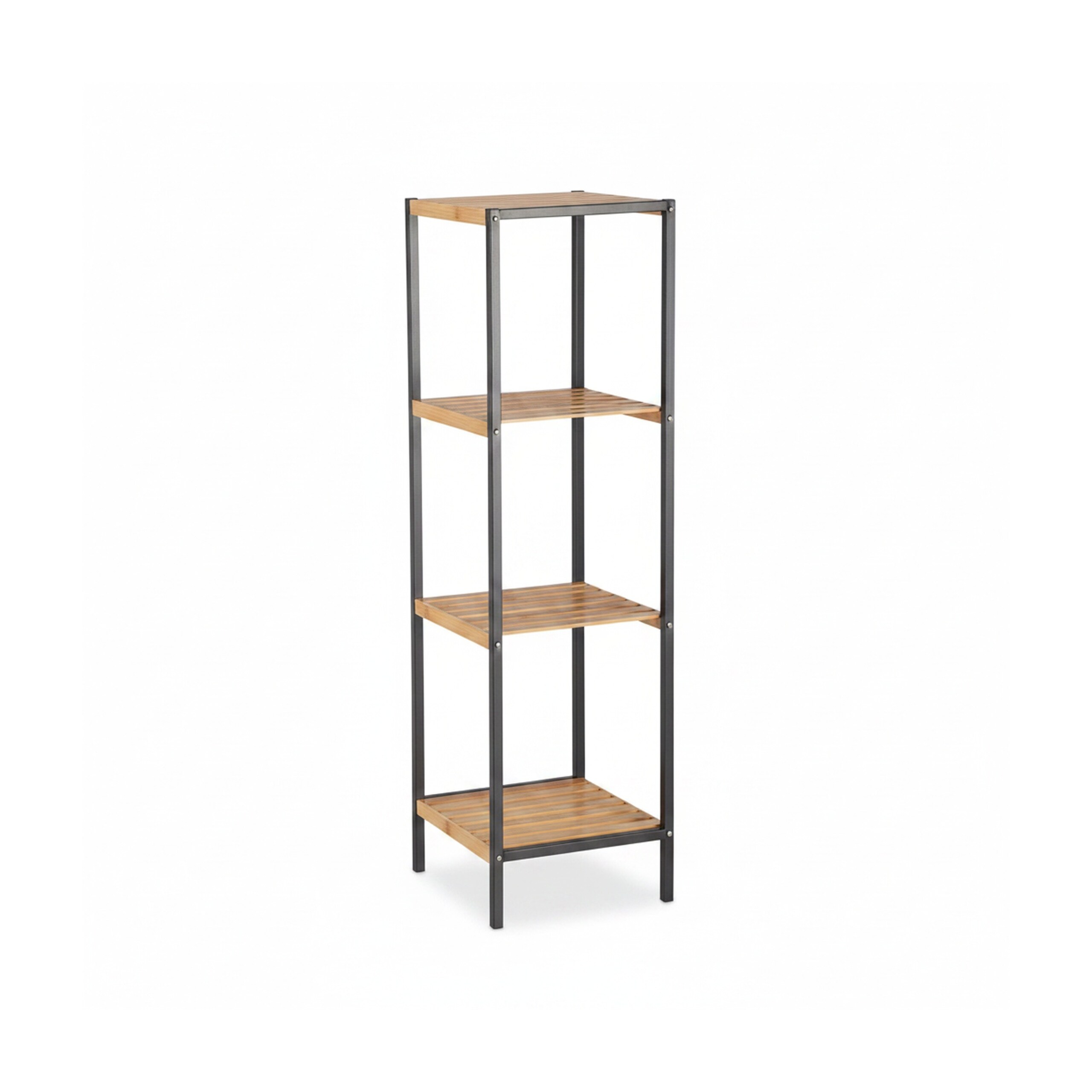 Étagère en bambou meuble de rangement 3 niveaux léger étagère universelle