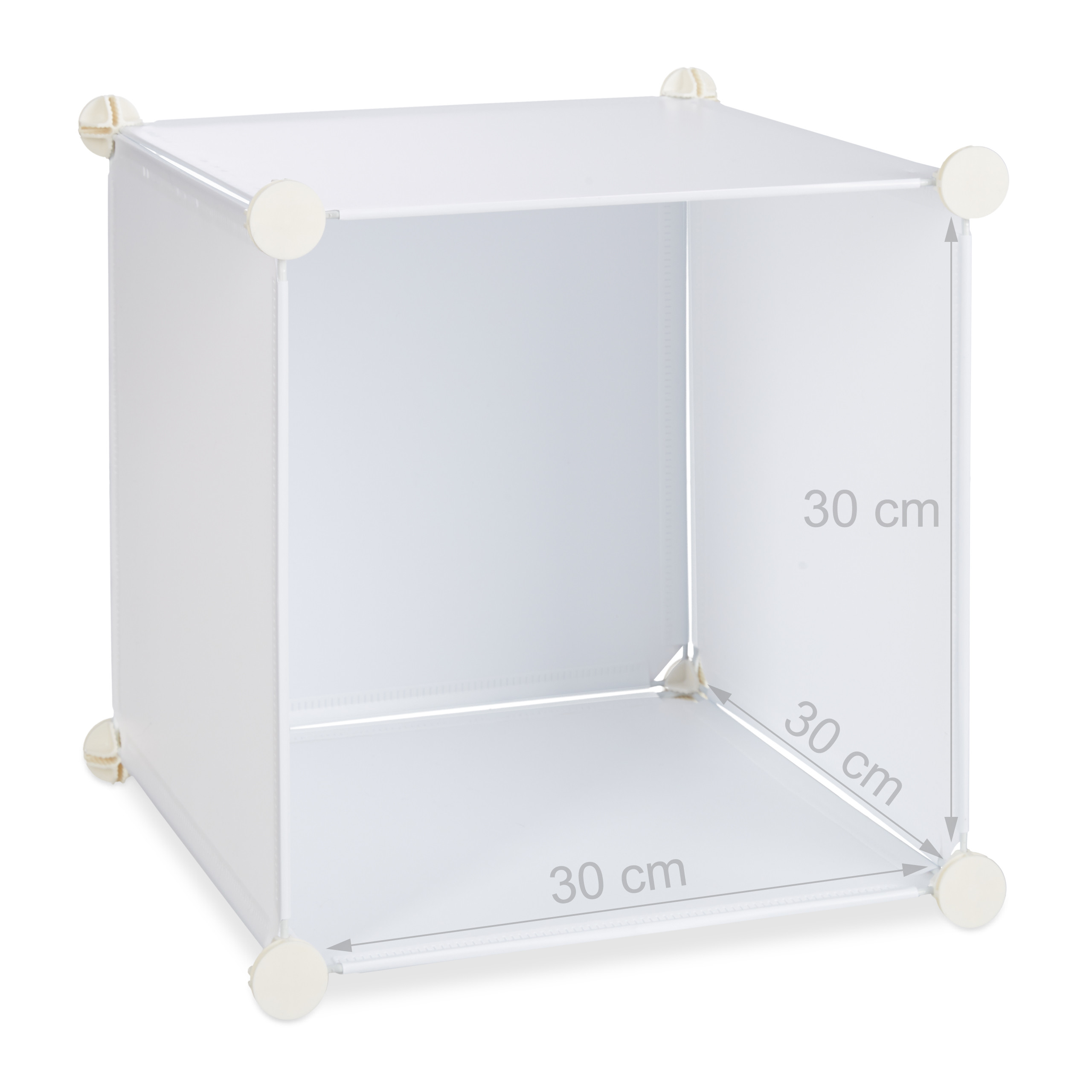 Estanteria modular de plástico mueble organizador 16 compartimentos 11 kg - Imagen 8 de 12