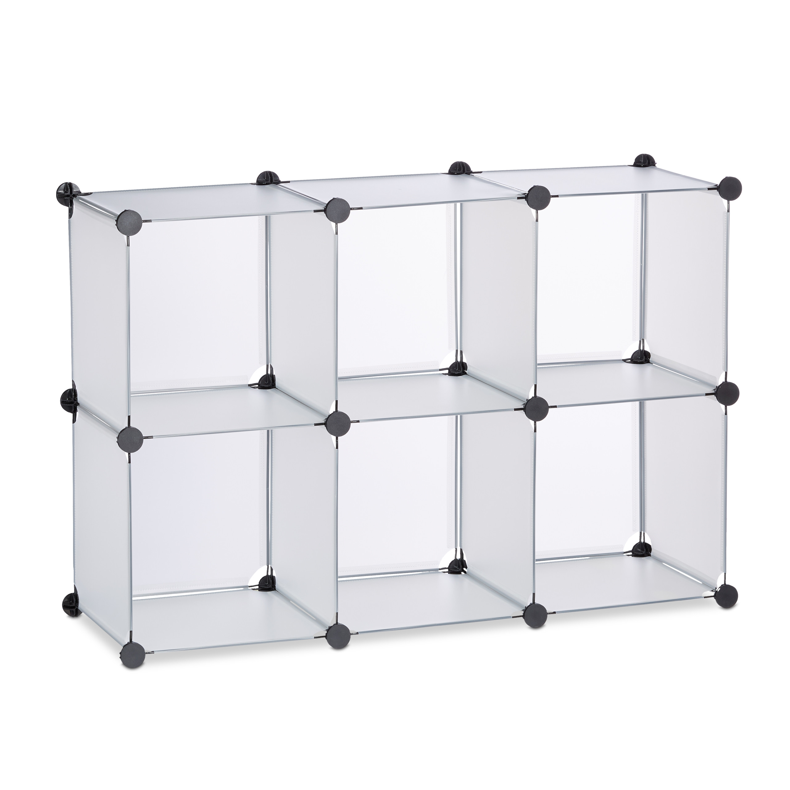 Estanteria modular con 6 compartimentos estante decorativo ligero fácil montaje - Imagen 22 de 23