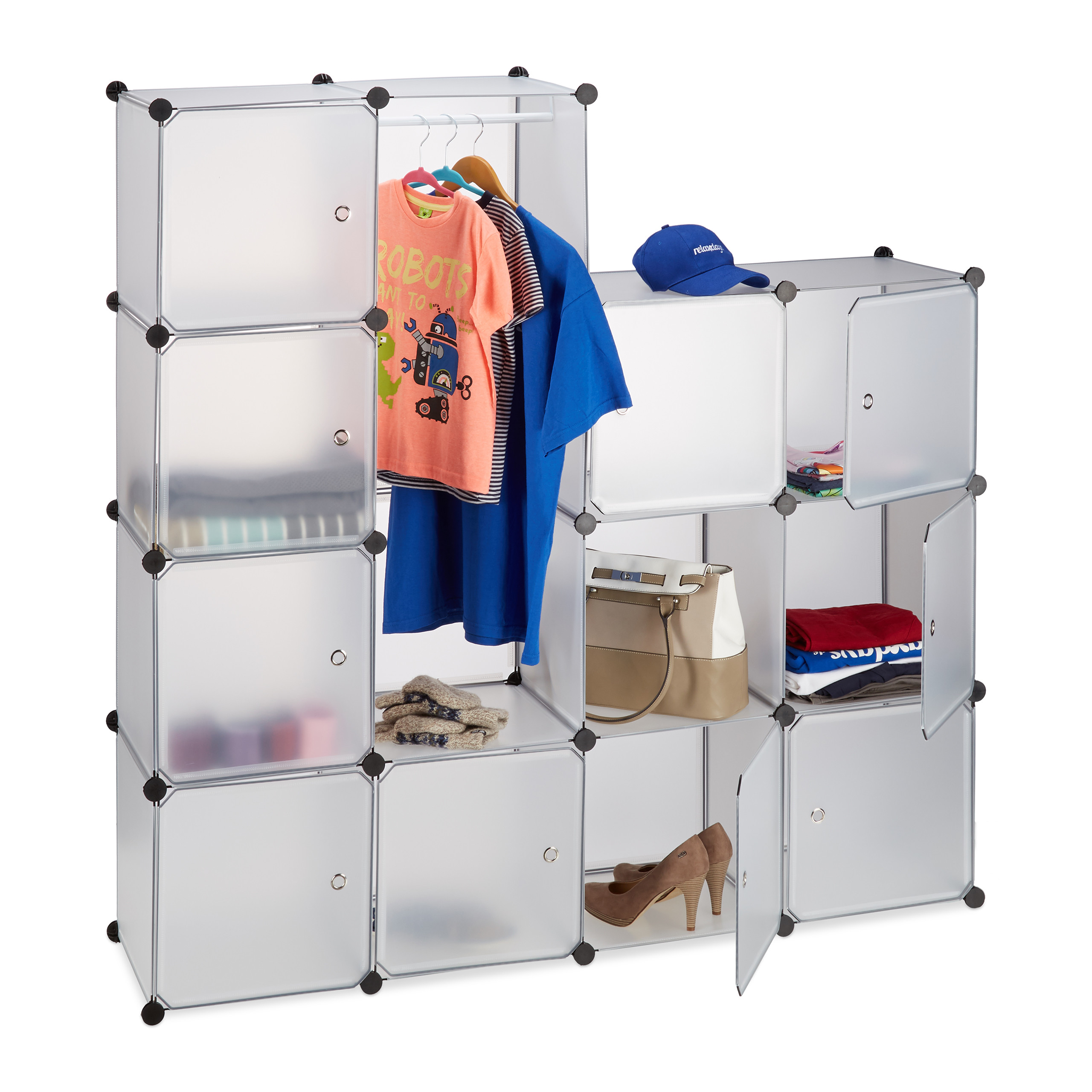 kleiderschrank stecksystem kunststoffschrank würfelregal schrank