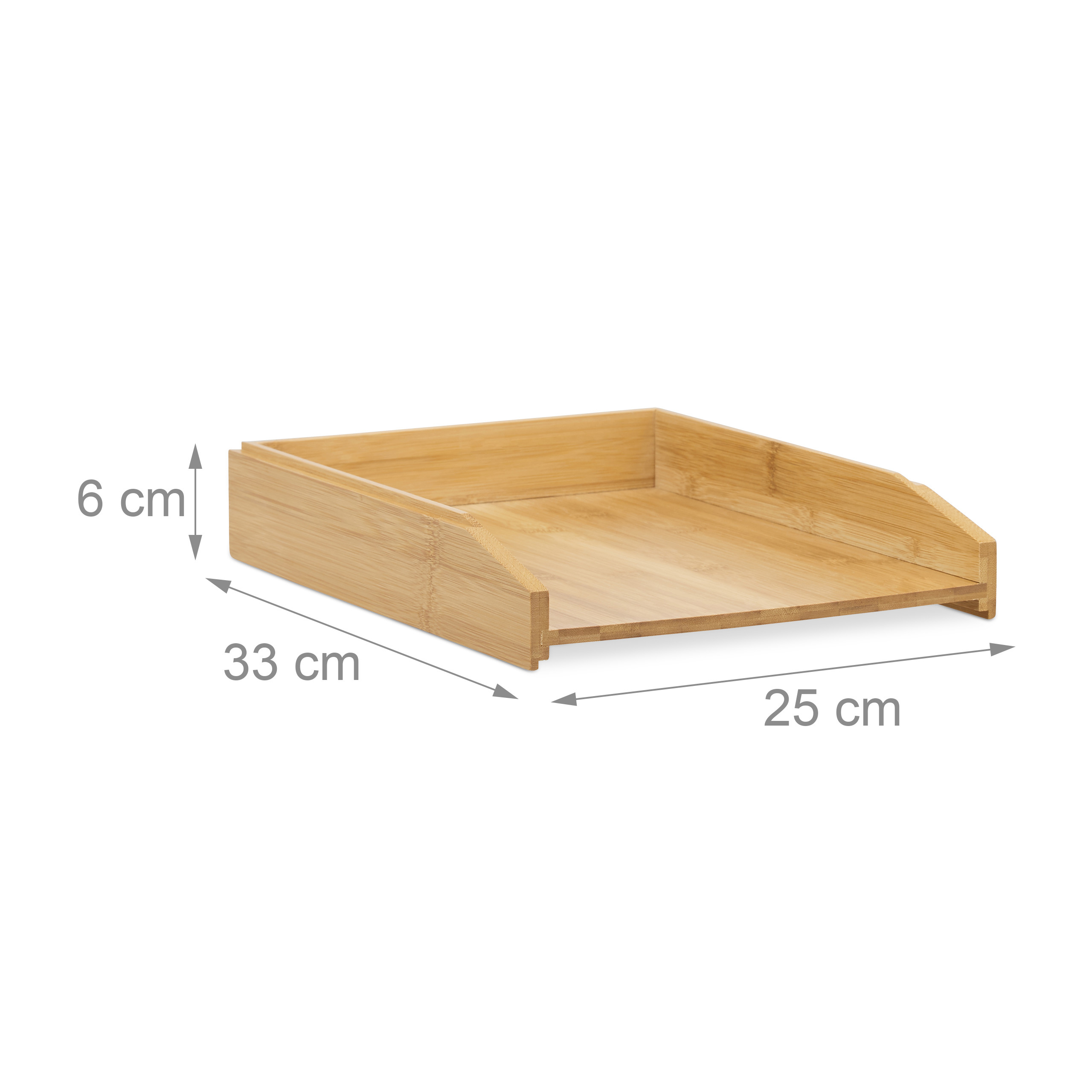 Dokumentenablage stapelbar Aktenorganizer Broablage Briefablage Bambus 500  g 4052025258252| eBay