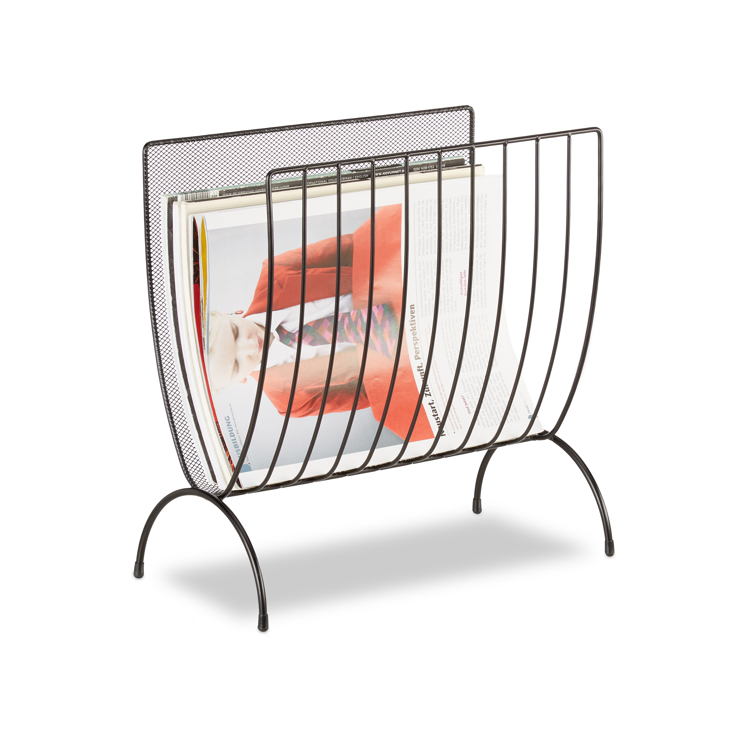 Periódico Metal Soporte para revistas Soporte para revistas Caja para periódicos 0,7 kg - Imagen 7 de 10