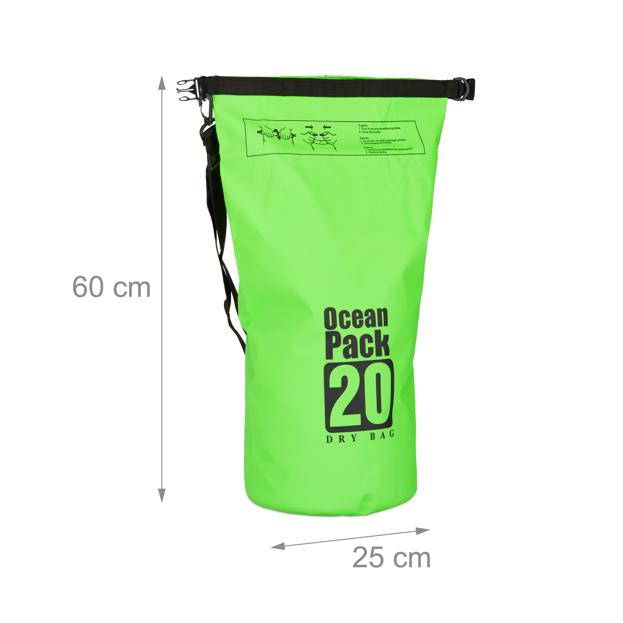 Ocean Pack 20 Liter Dry Bag Outdoor Packsack wasserdicht Seesack Seemannssack