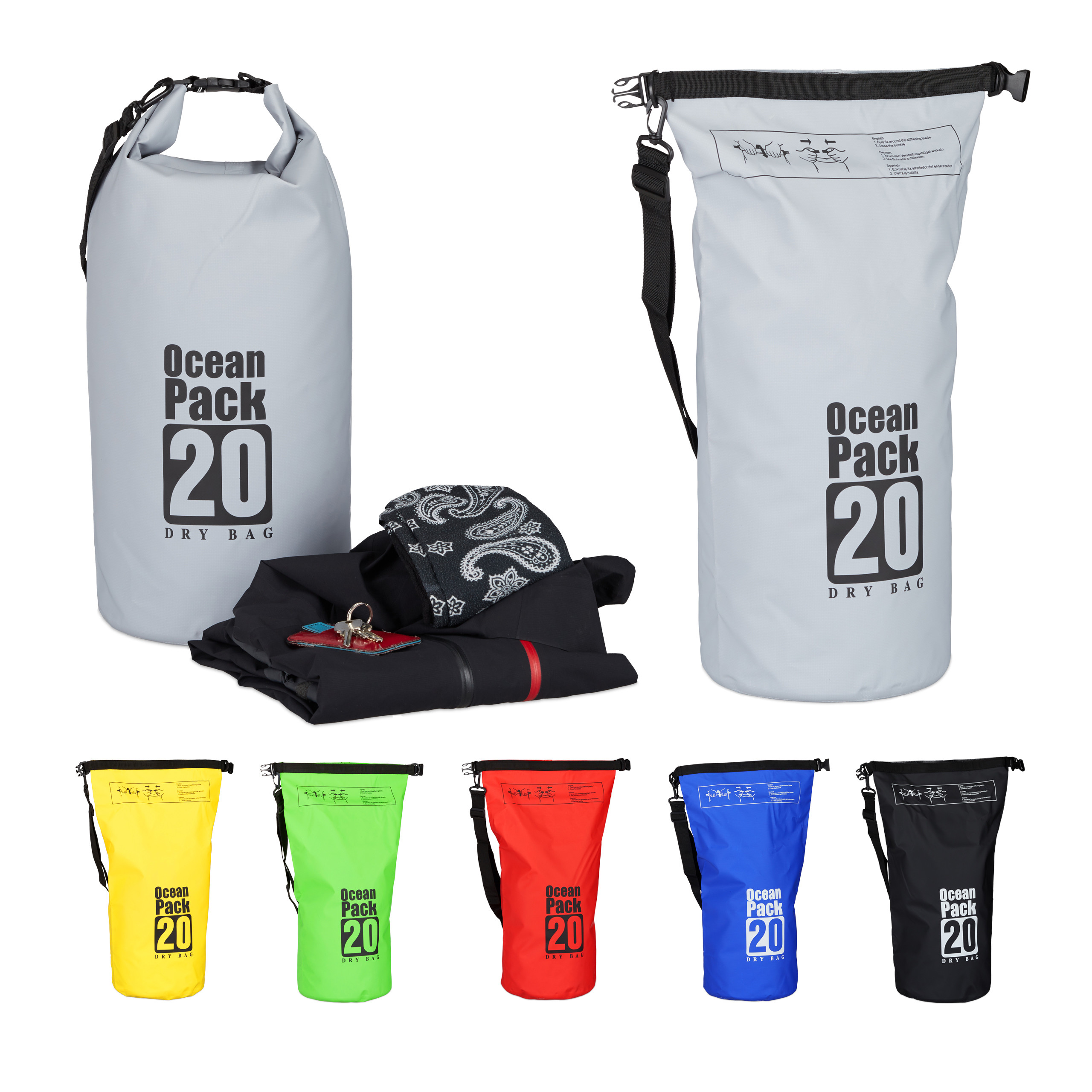 Dry bag Ultralight Ocean Backpack Floating Storage Pack Durable PVC Material - Picture 7 of 42