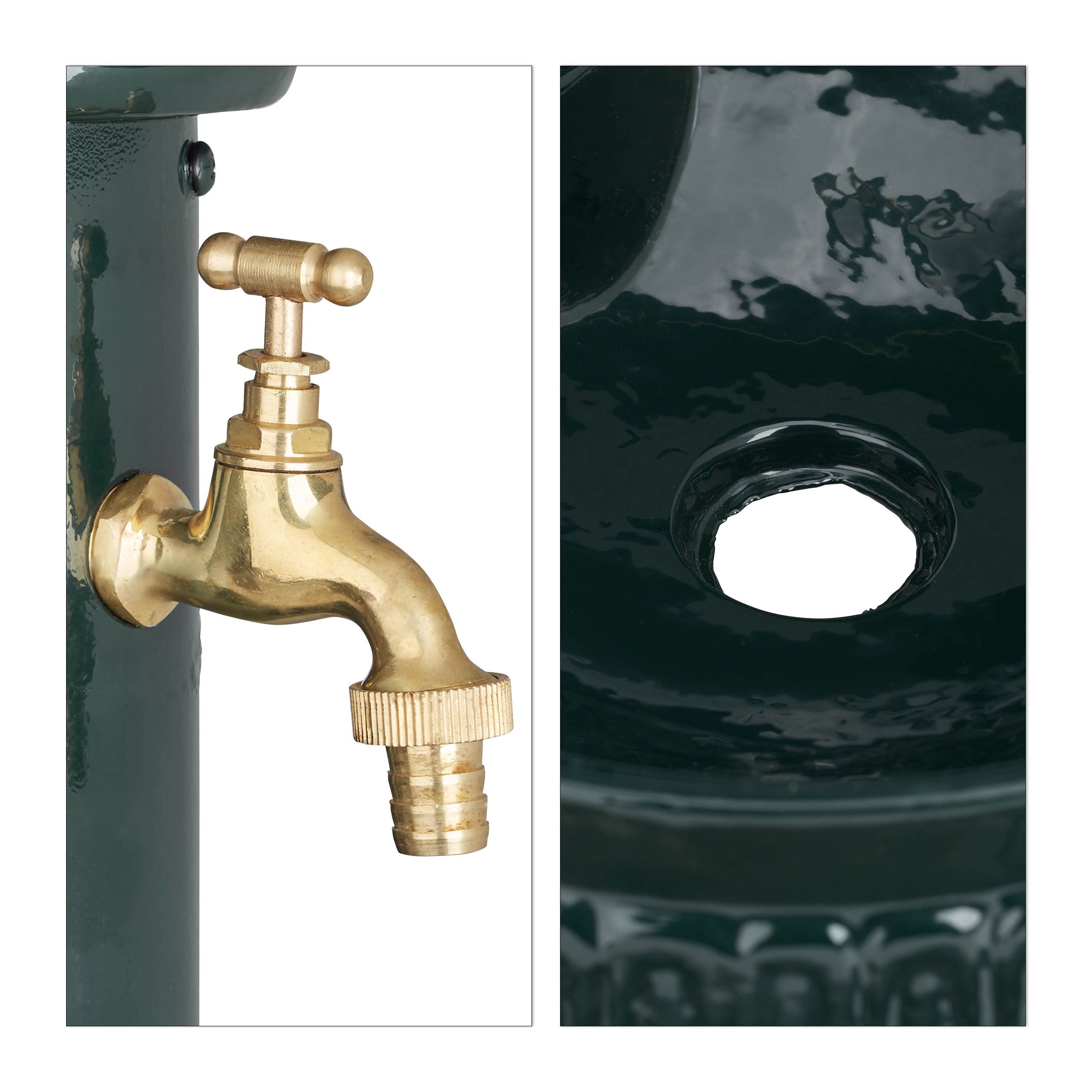 Fontana a colonna Fontanella decorativa Sorgente d'acqua 4,4 kg Alluminio - Foto 6 di 7