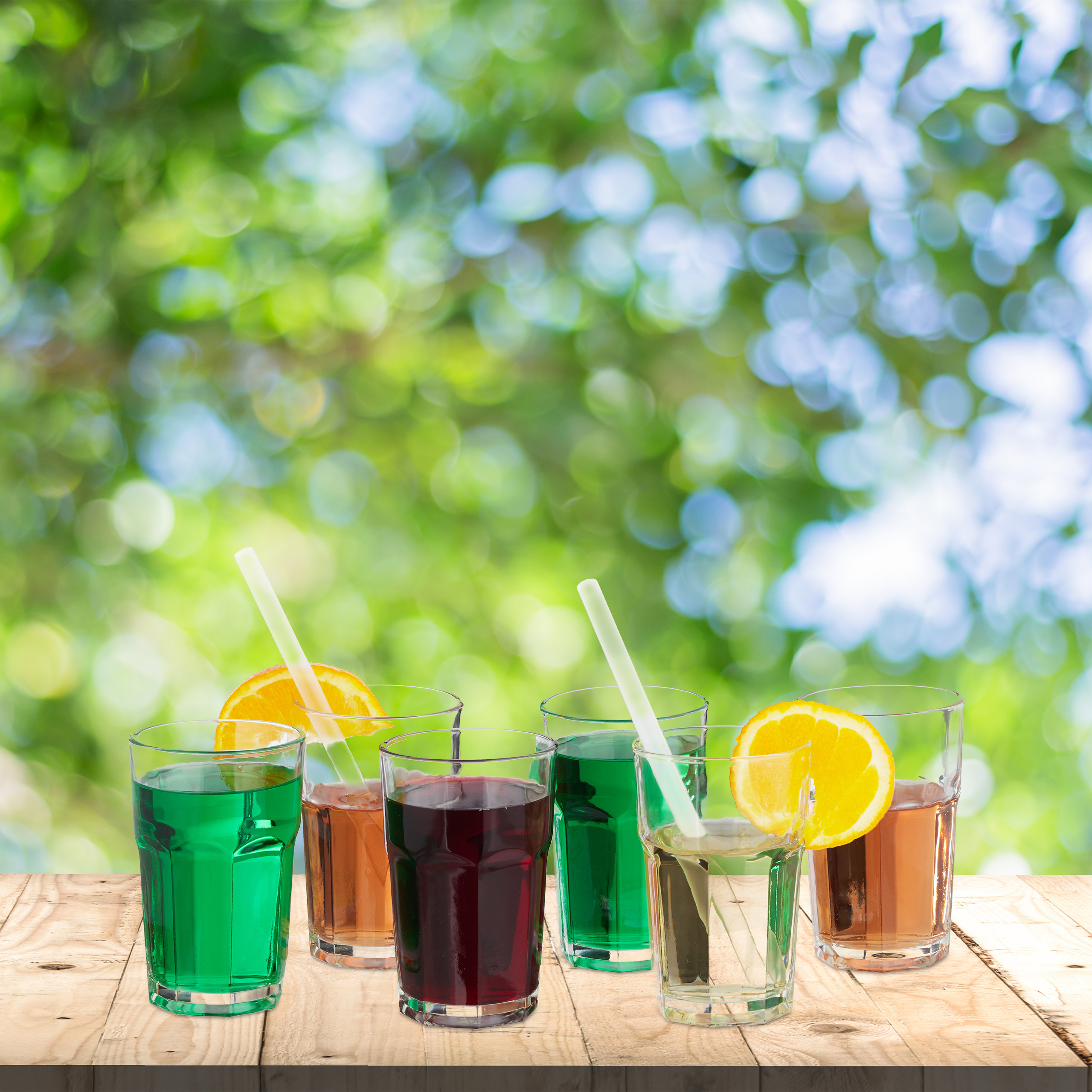 Trinkgläser Saft- und Wassergläser Gastro Gläser Cocktailgläser 300 ml spülbar