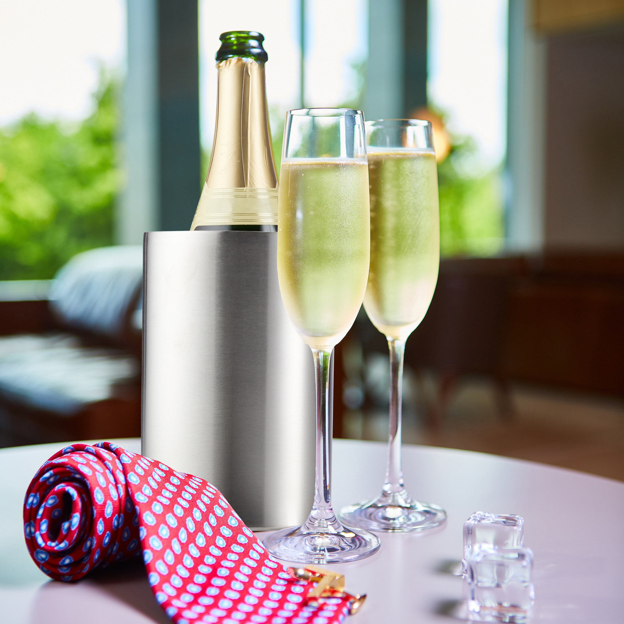 Flaschenkühler edelstahl Getränkekühler Sekt- und Weinkühler Sektkühler rostfrei 4052025234492