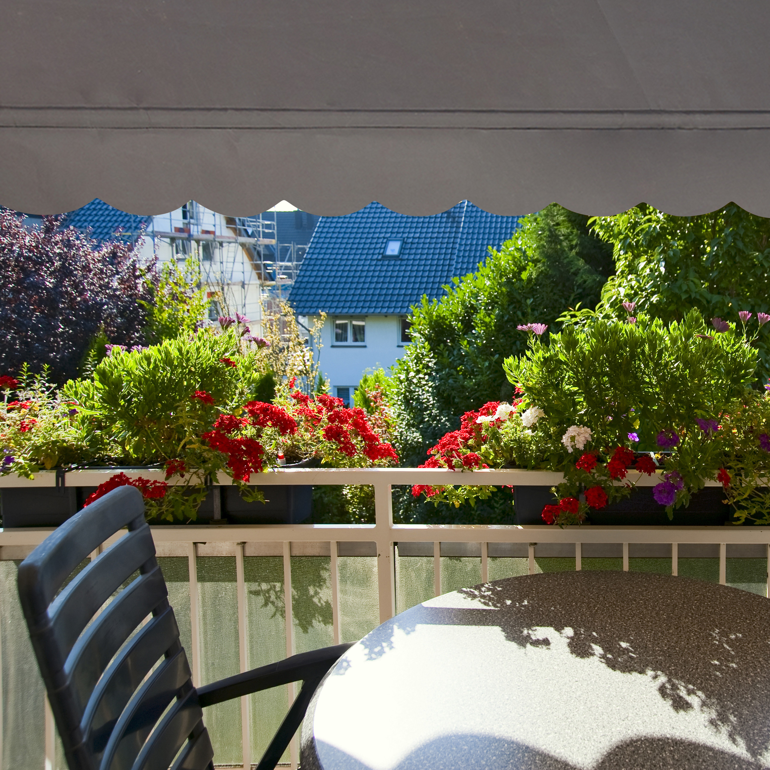 Klemmmarkise Balkon Sonnendach grau Balkonmarkise Gestell Markise Sonnenmarkise - Bild 31 von 50