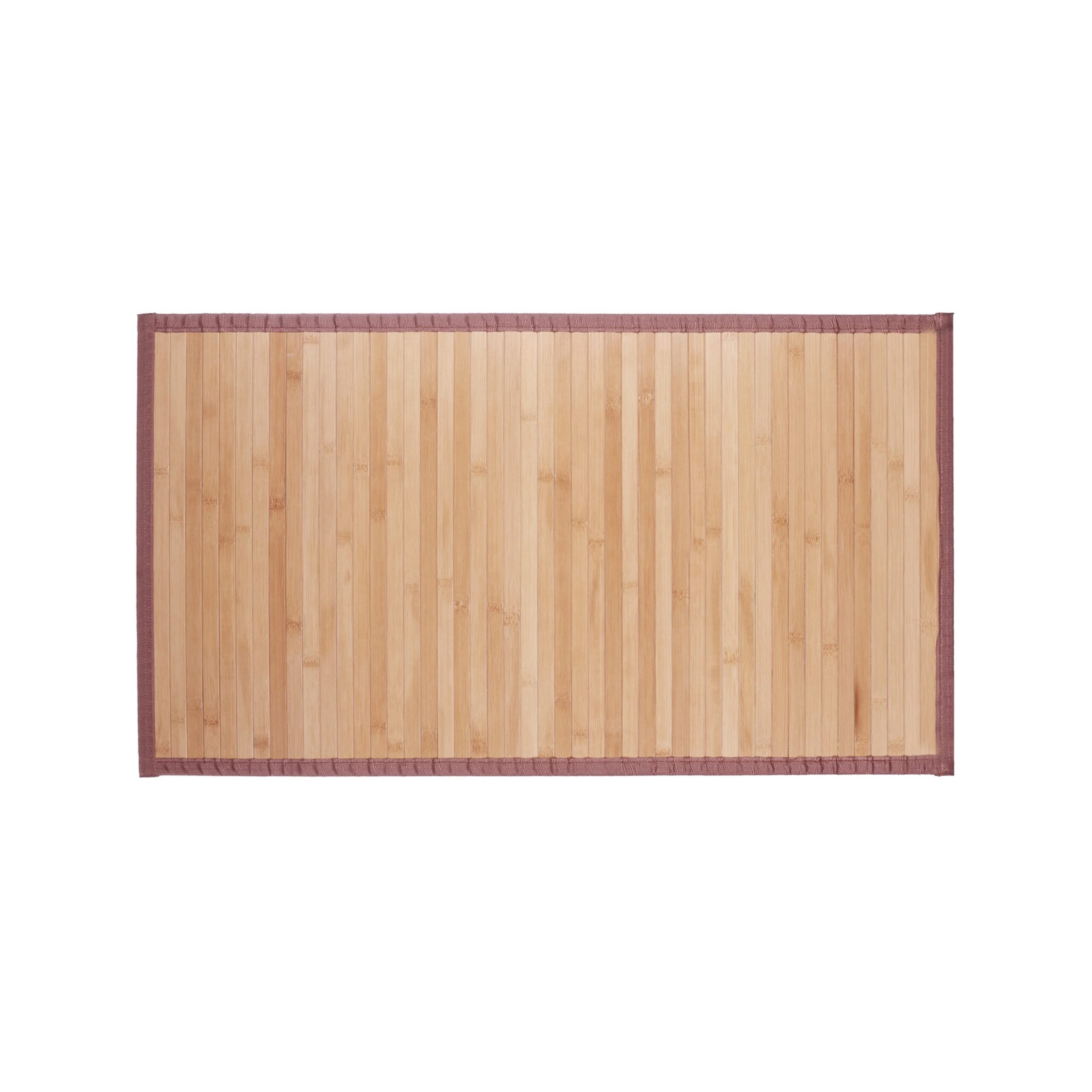 Bamboo bath mat Moisture-Resistant Doormat Eco-Friendly Rectangular Easy-Clean