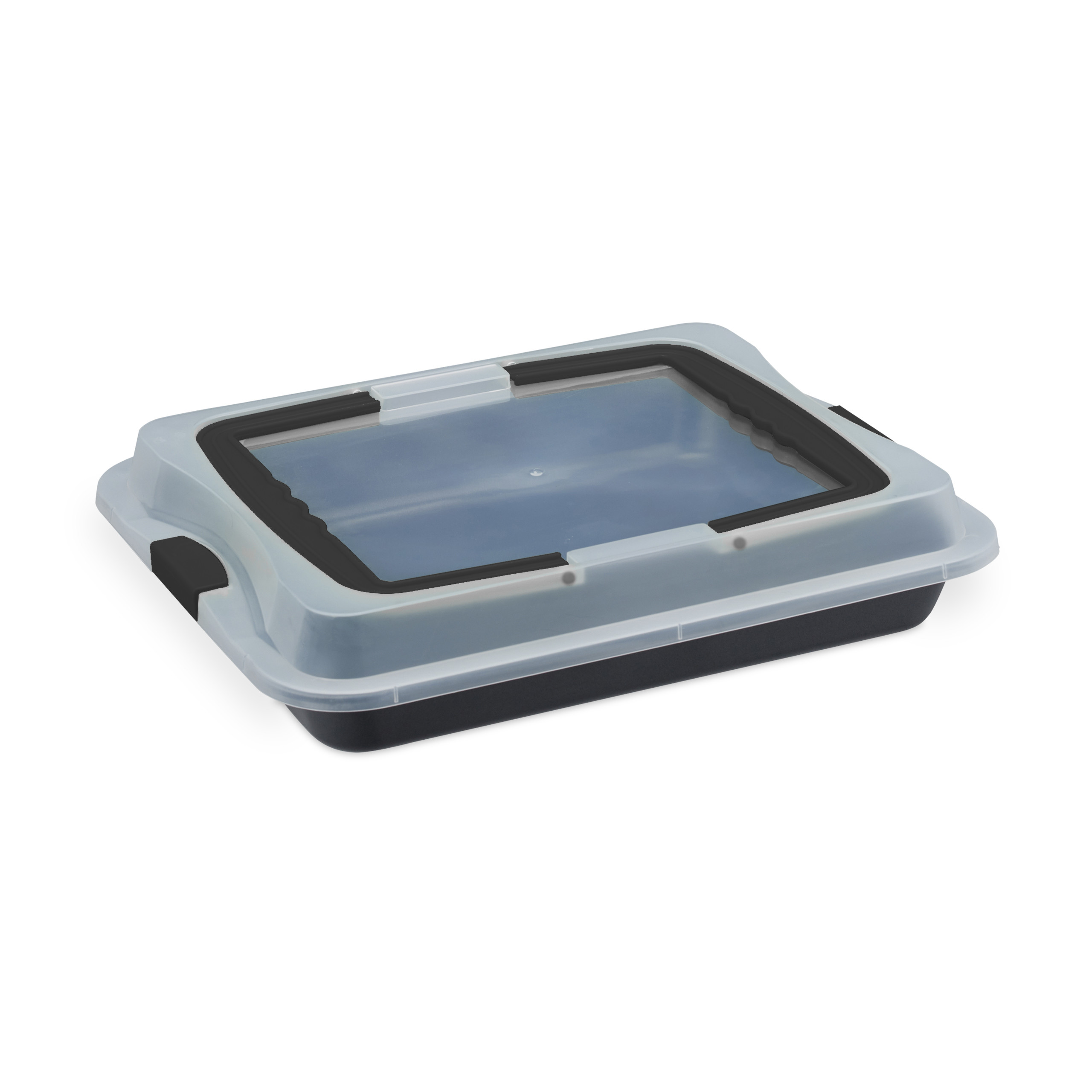 Backblech mit deckel Kuchen Transportbox Rechteckige Kuchenbox Partycontainer - Bild 10 von 21