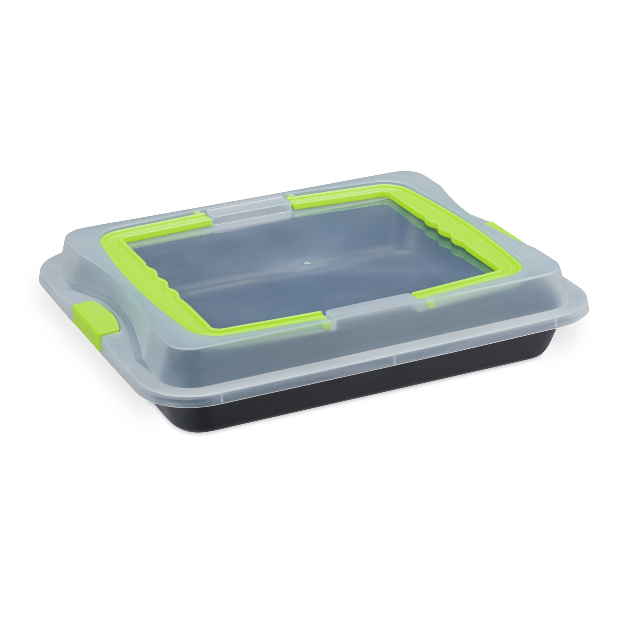 Backblech mit deckel Kuchen Transportbox Rechteckige Kuchenbox Partycontainer - Bild 20 von 21