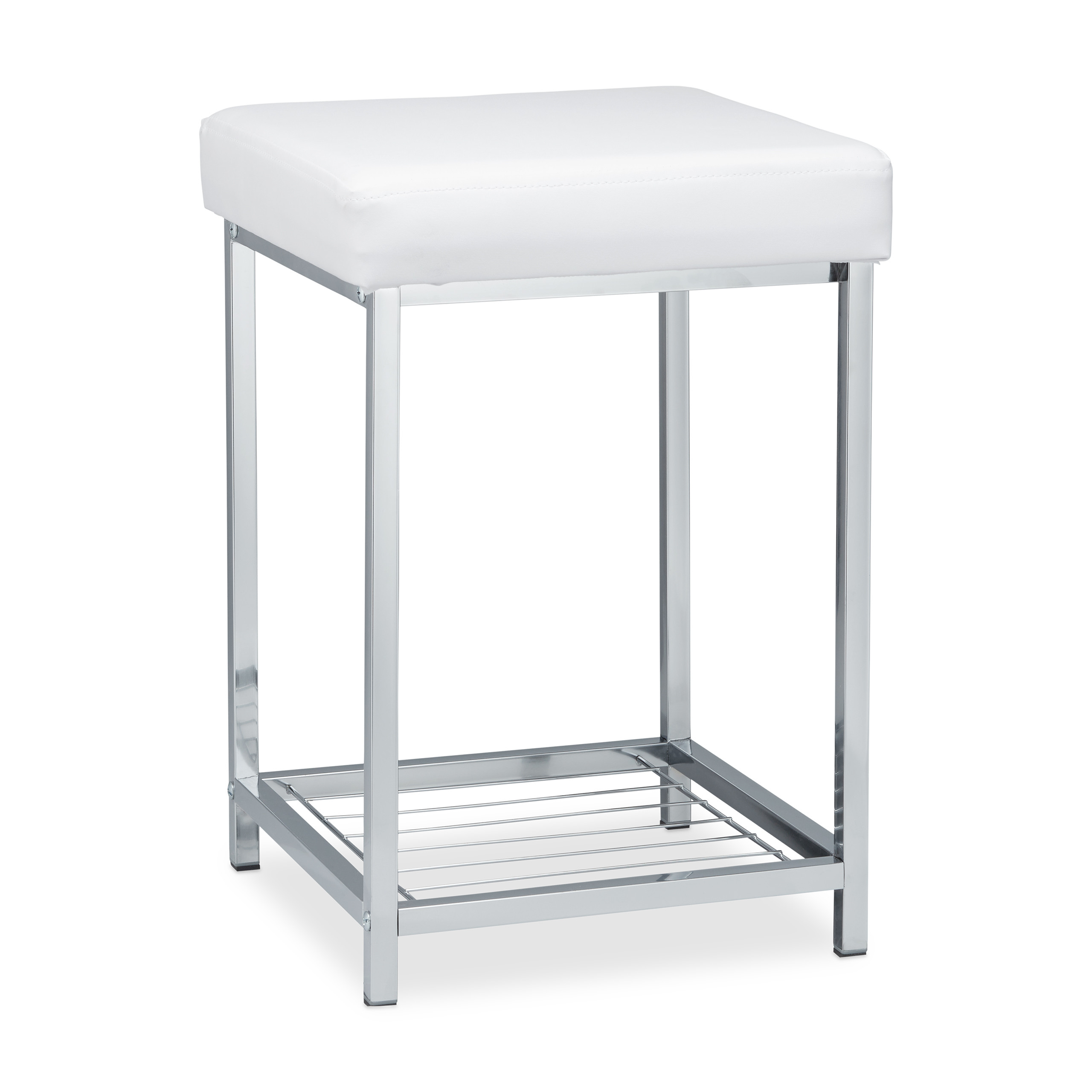 Stool Upholstered Footstool Storage Ottoman Small Dressing Table Seat Easy Clean - Picture 9 of 9