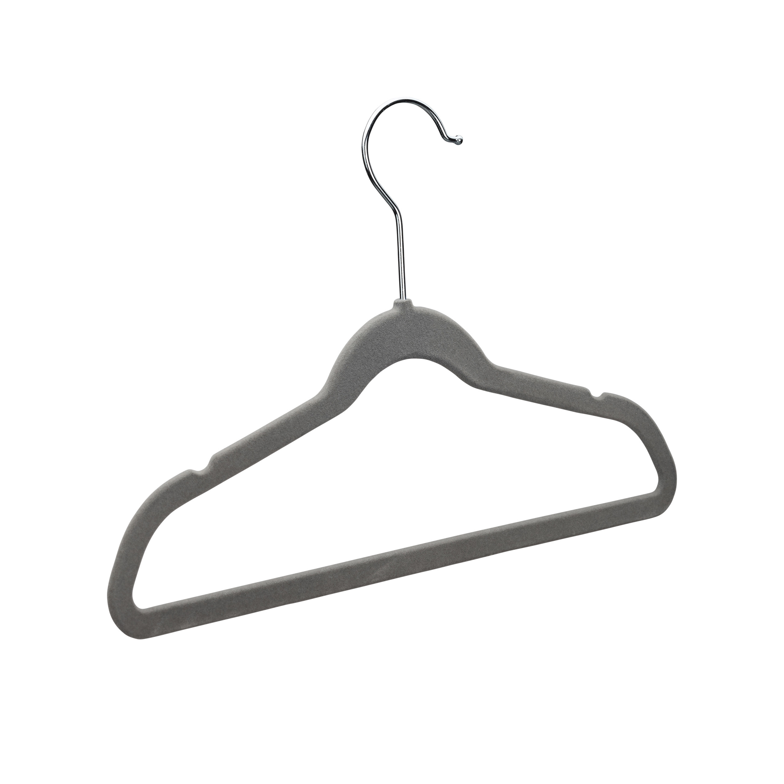 Samt kleiderbügel Antirutsch Bügel Platzsparende Wäschebügel grau 5 kg - Bild 10 von 11