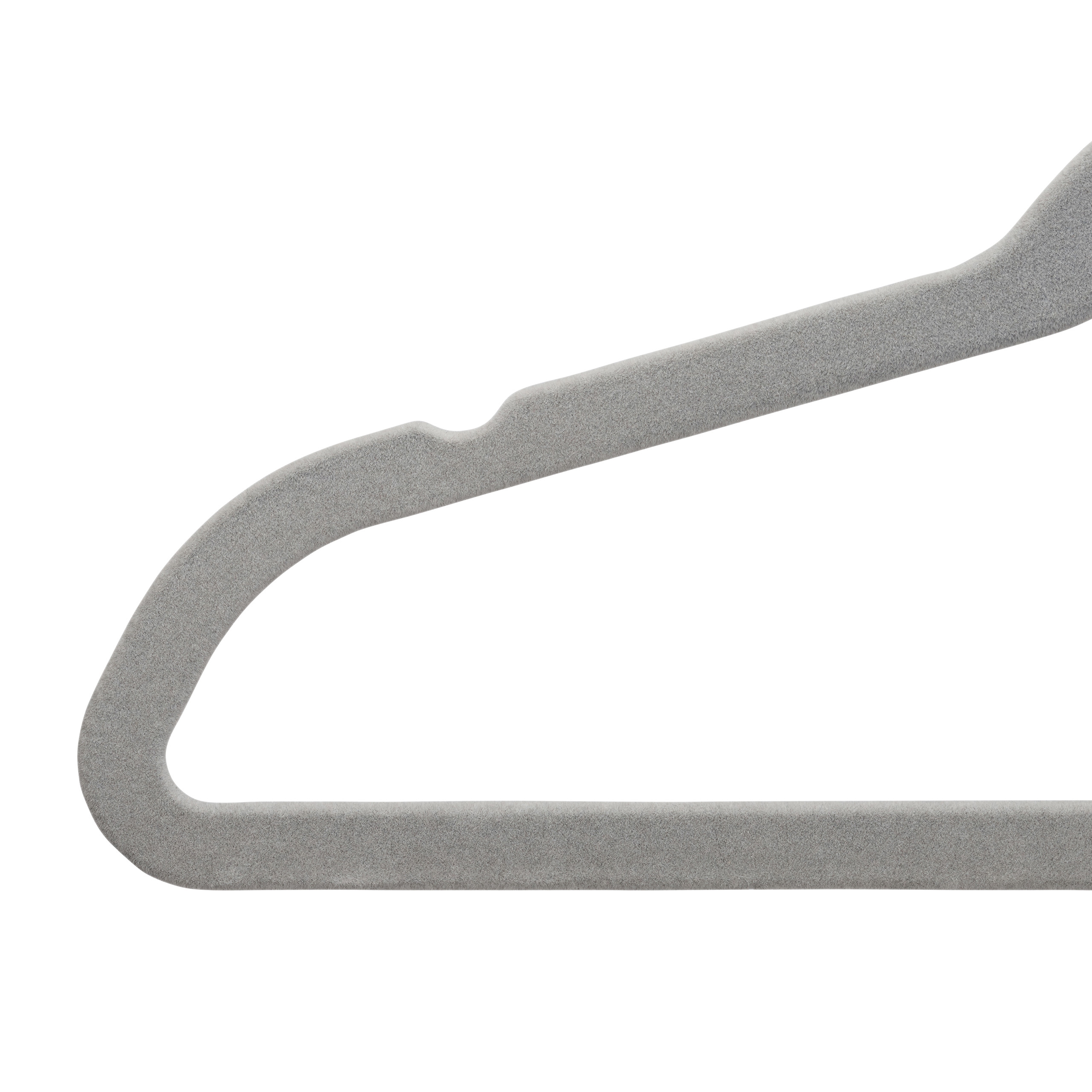 Samt kleiderbügel Antirutsch Bügel Platzsparende Wäschebügel grau 5 kg - Bild 8 von 11