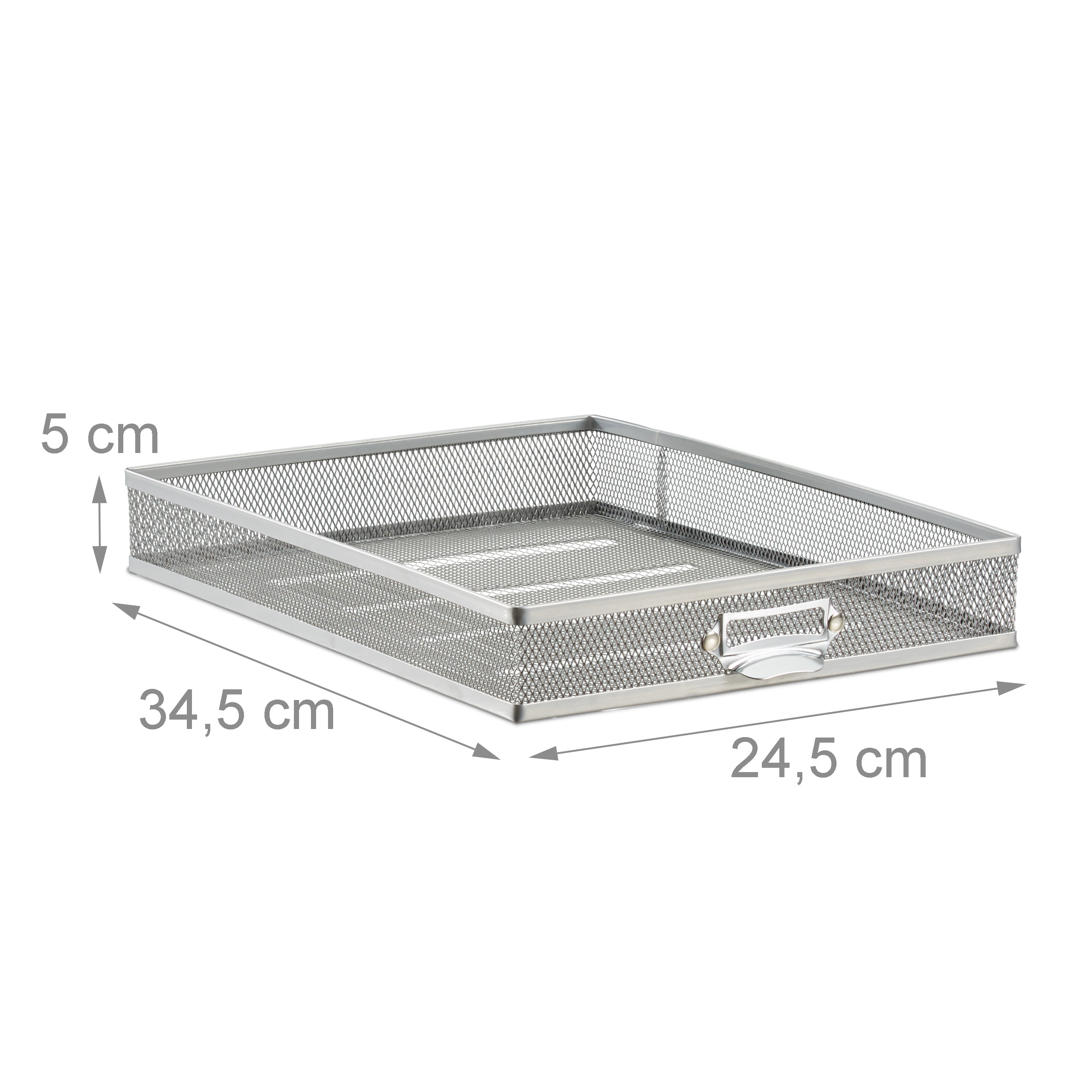 Schubladenbox Schreibtischorganizer Dokumentenbox Büroablage 5 Fächer Stahl